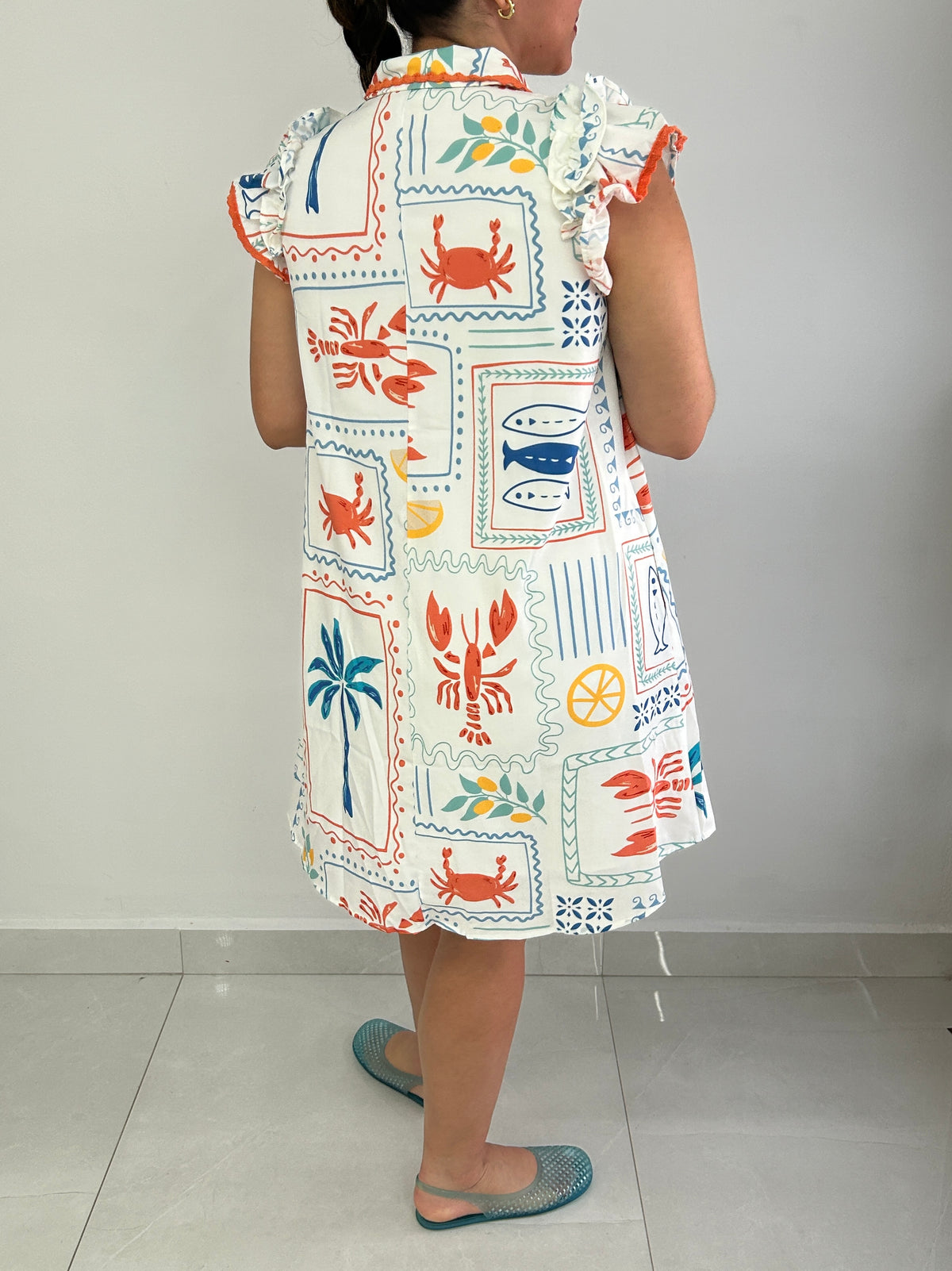 Marina Printed Mini Dress â view 5