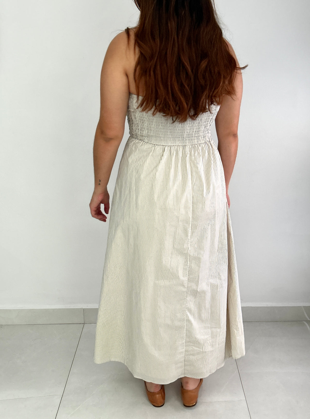 Clarissa White Strapless Midi Dress – view 4