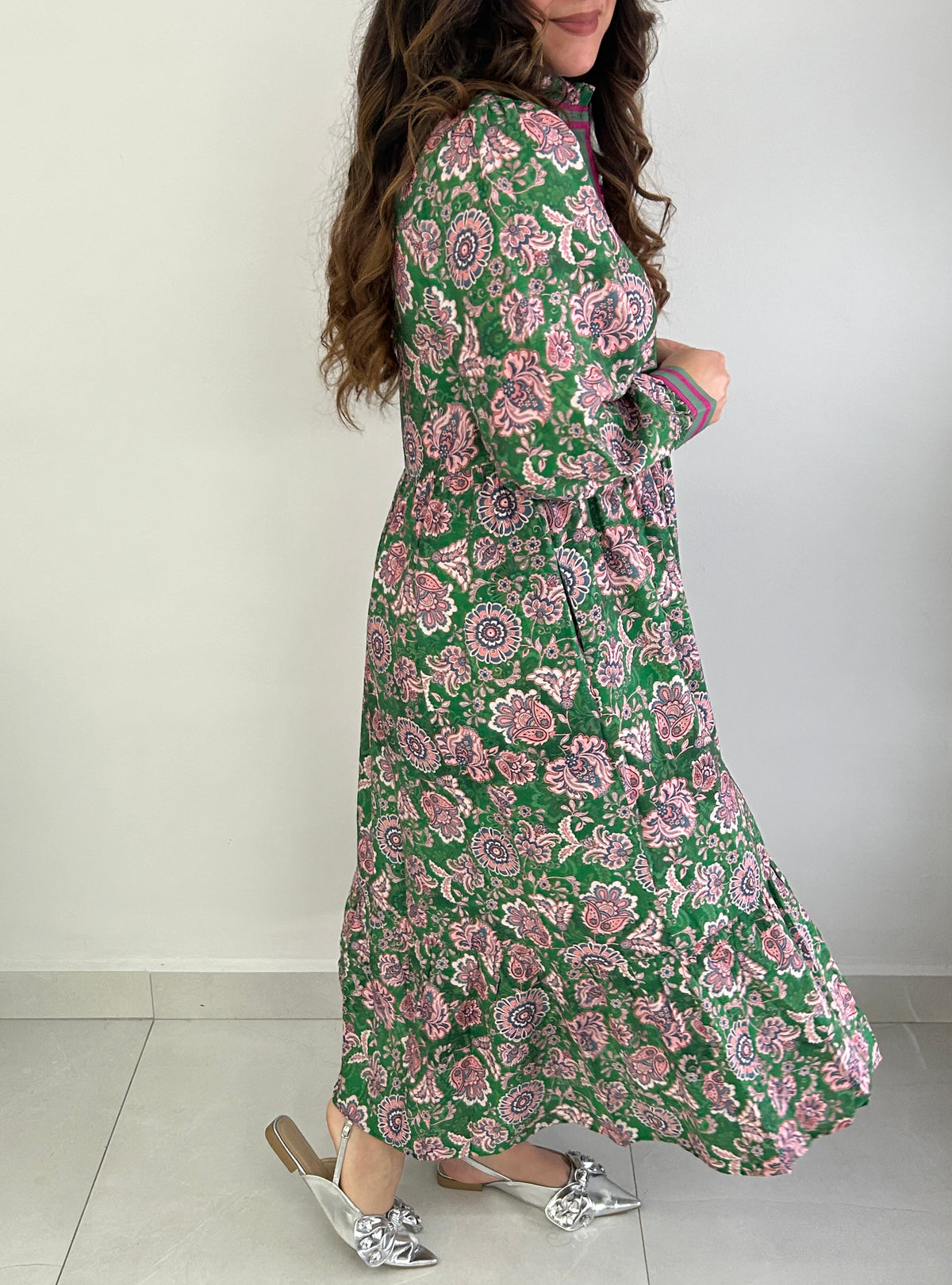 Alena Midi Dress - Green – view 5