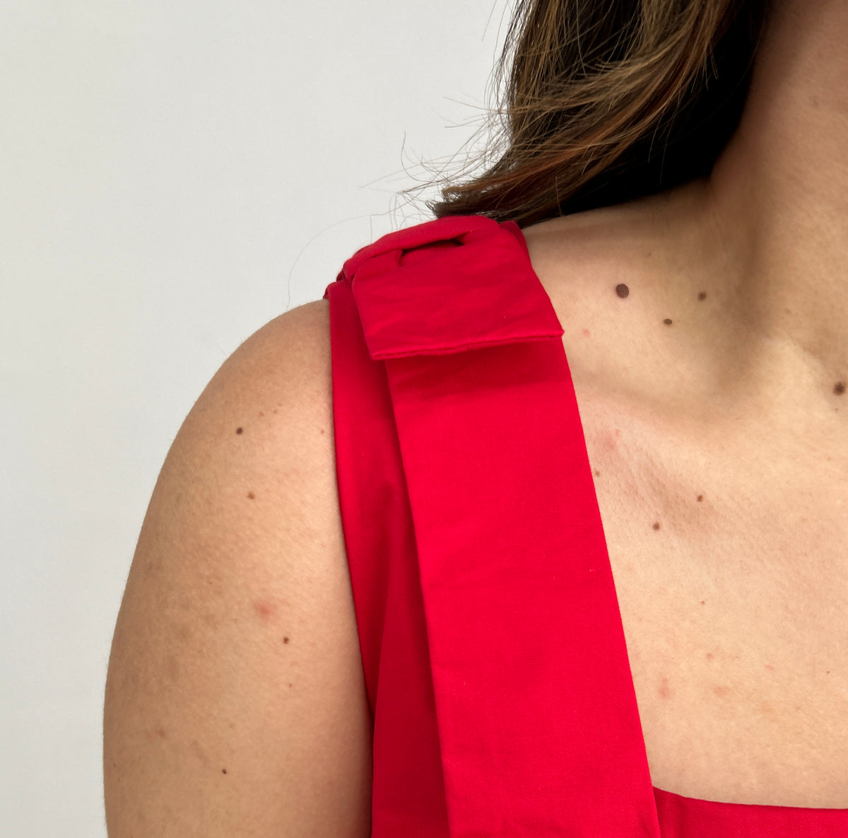 Fern Bow Mini Dress - Red – view 4