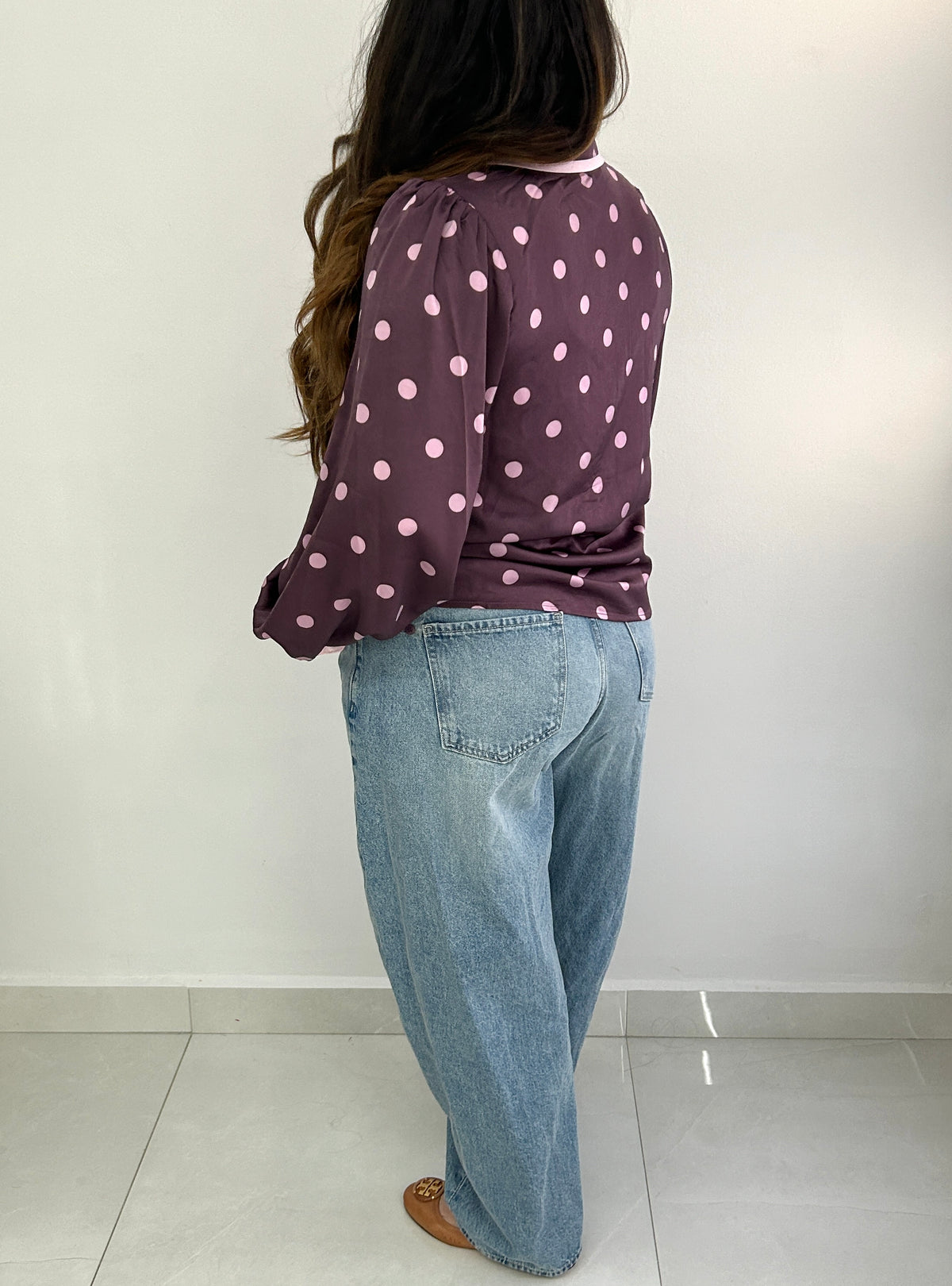 Winona Polka Dot Top - Purple – view 2