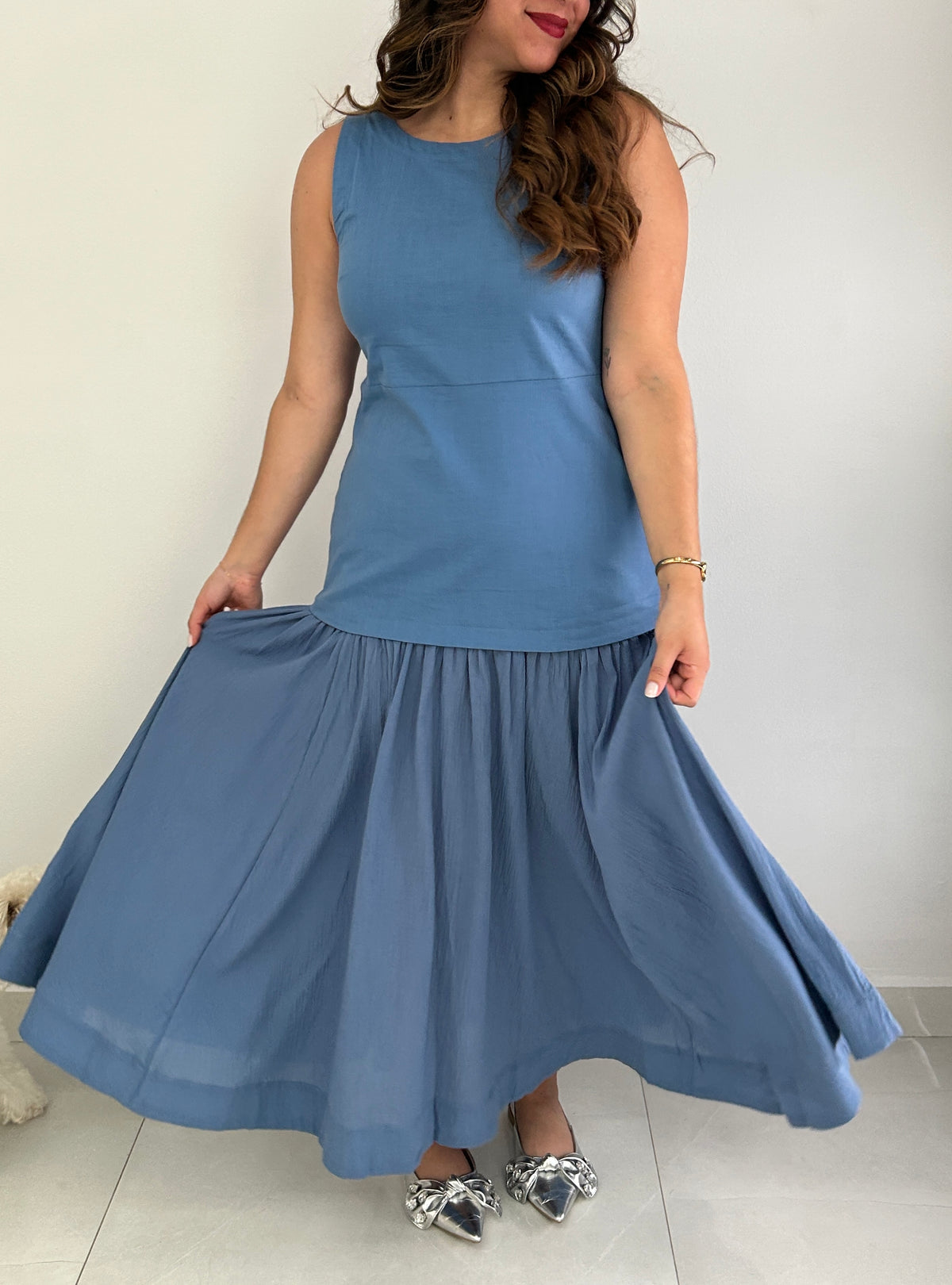 Zoe Maxi Blue Dress