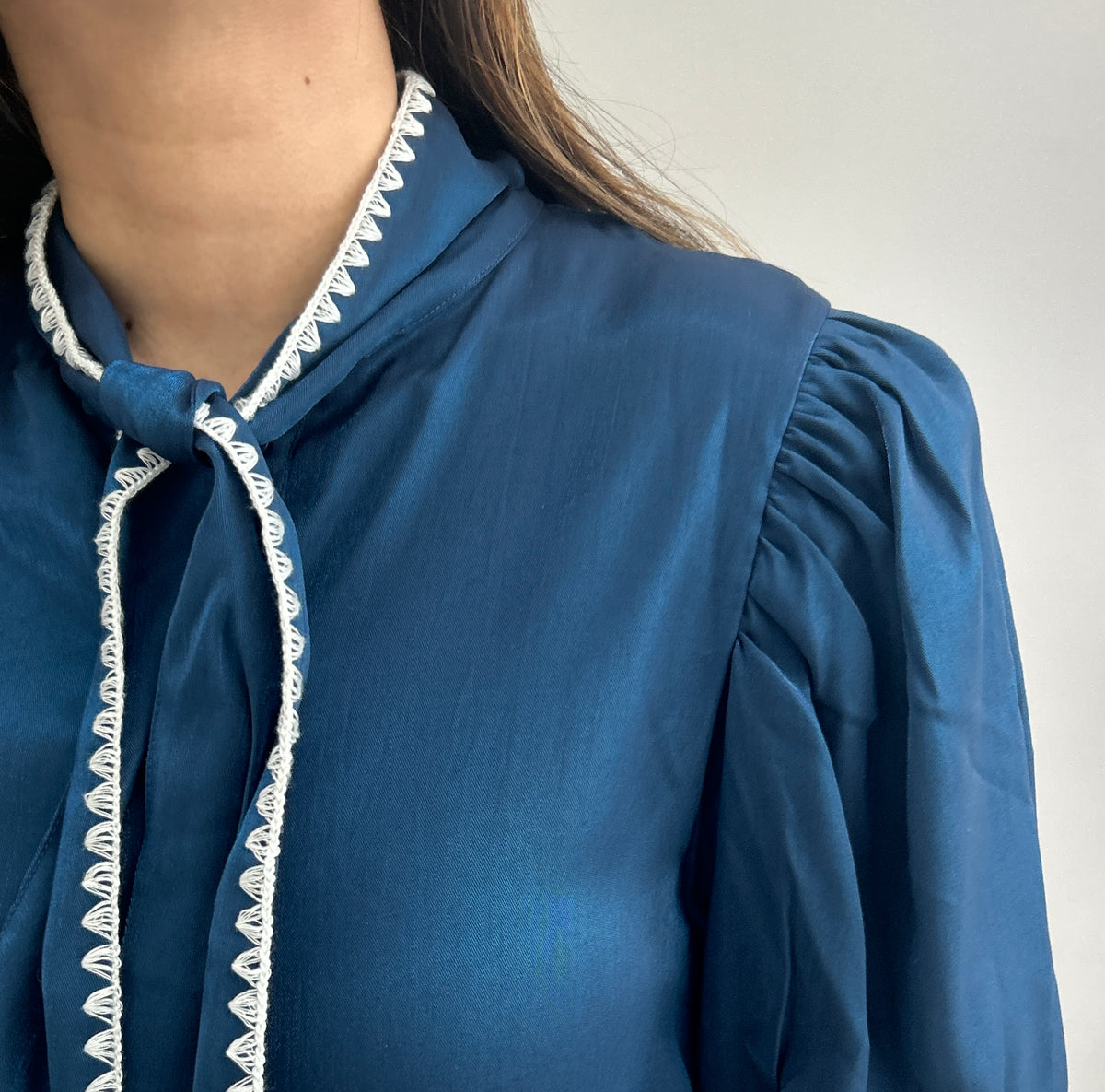 Madeline Knot Top - Navy Blue – view 3