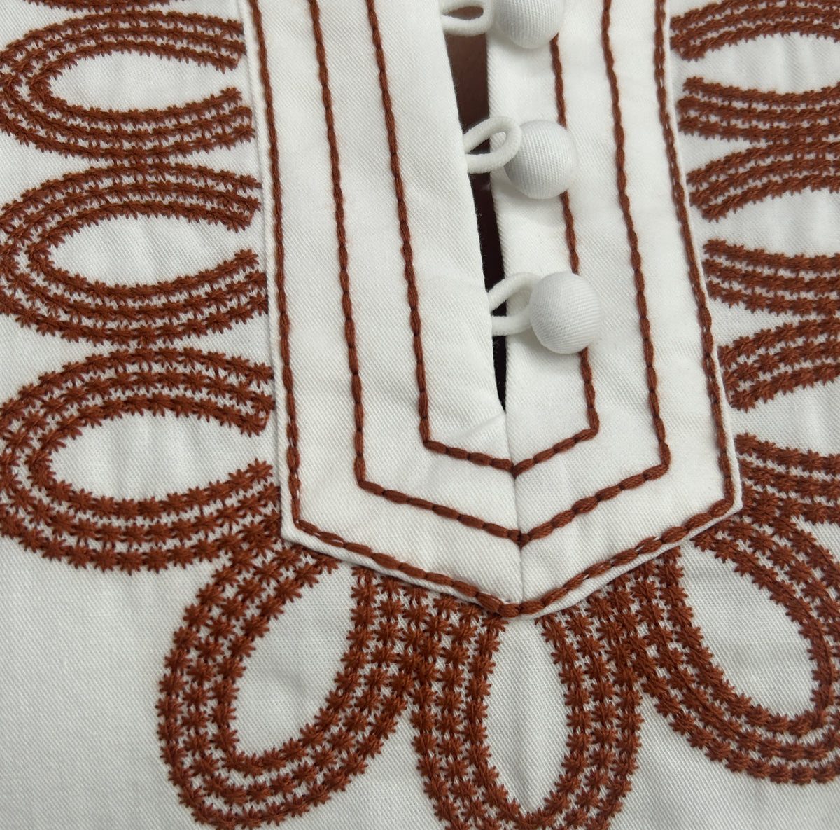 Jemma Embroidery Off White Top – view 6