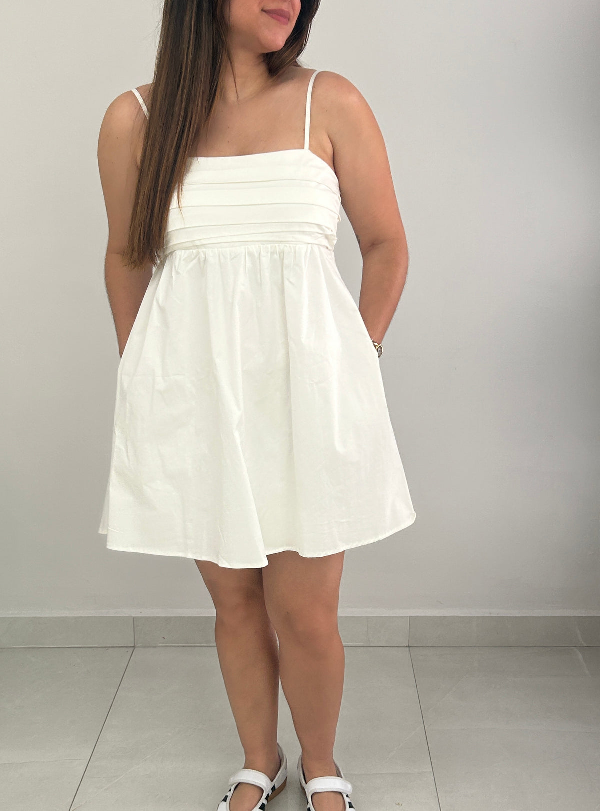 Camille Mini Dress - White – view 2