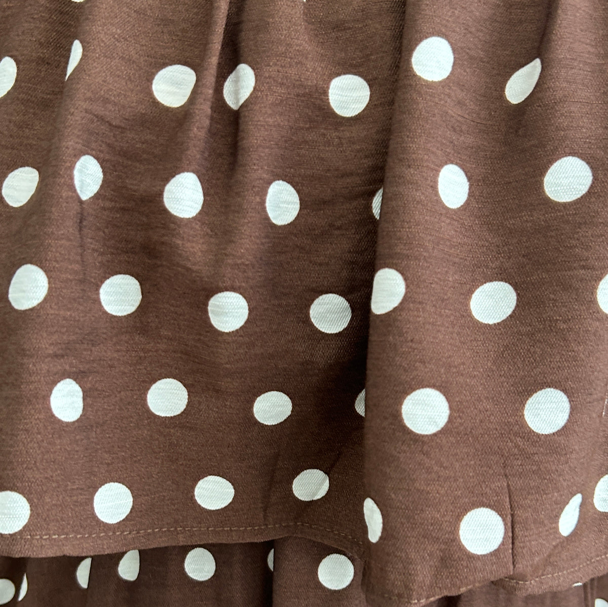 Penelope Midi Dot Dress - Brown ā view 6