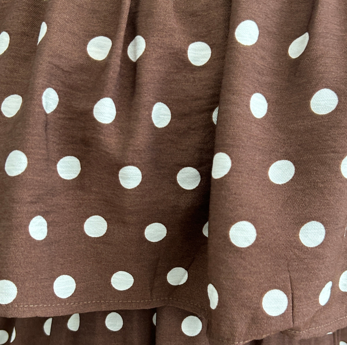 Penelope Midi Dot Dress - Brown â view 6