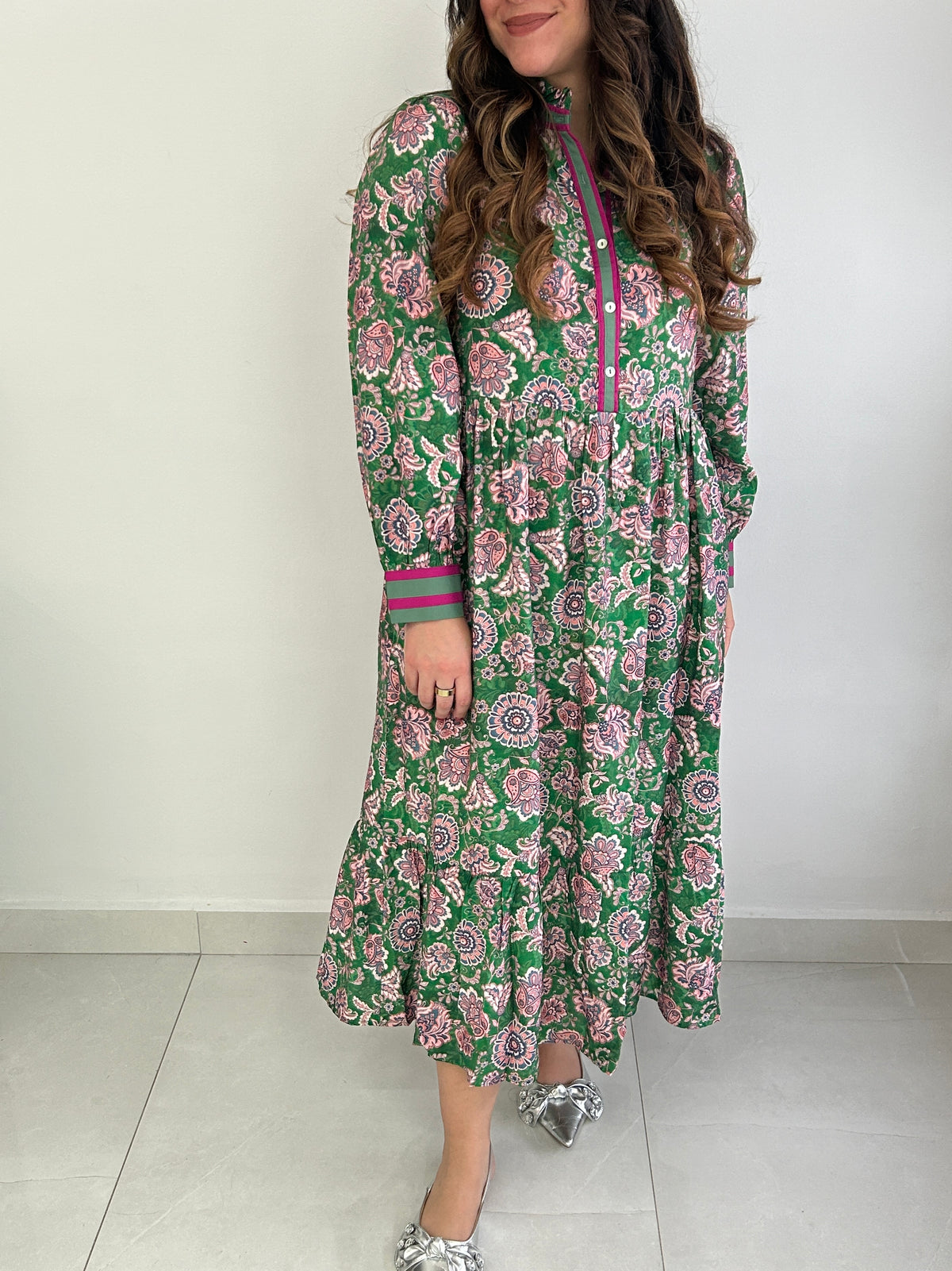 Alena Midi Dress - Green