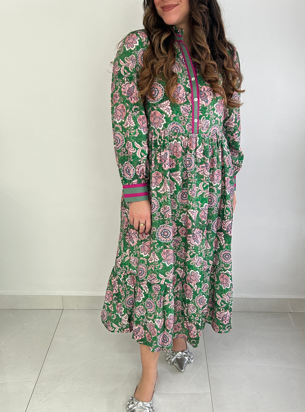 Alena Midi Dress - Green