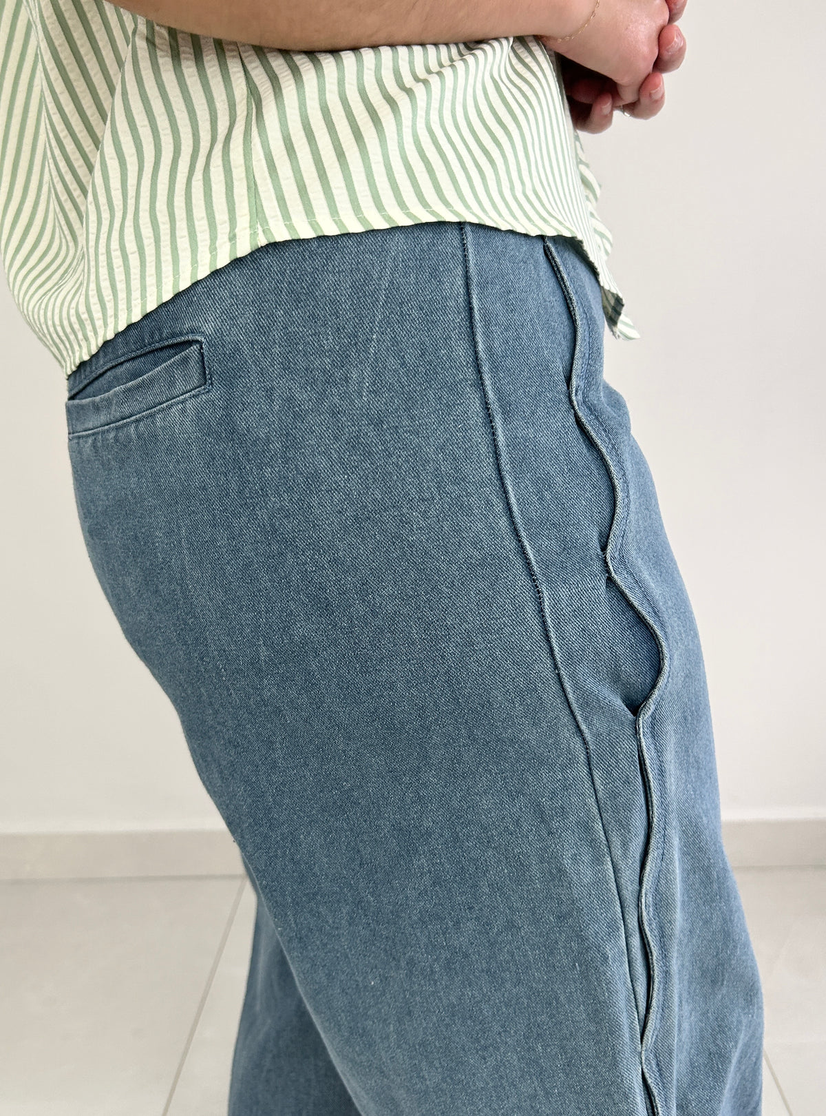 Emmie Wide Leg Denim Pant – view 4