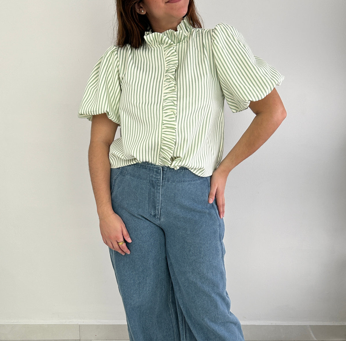 Emmie Wide Leg Denim Pant – view 3