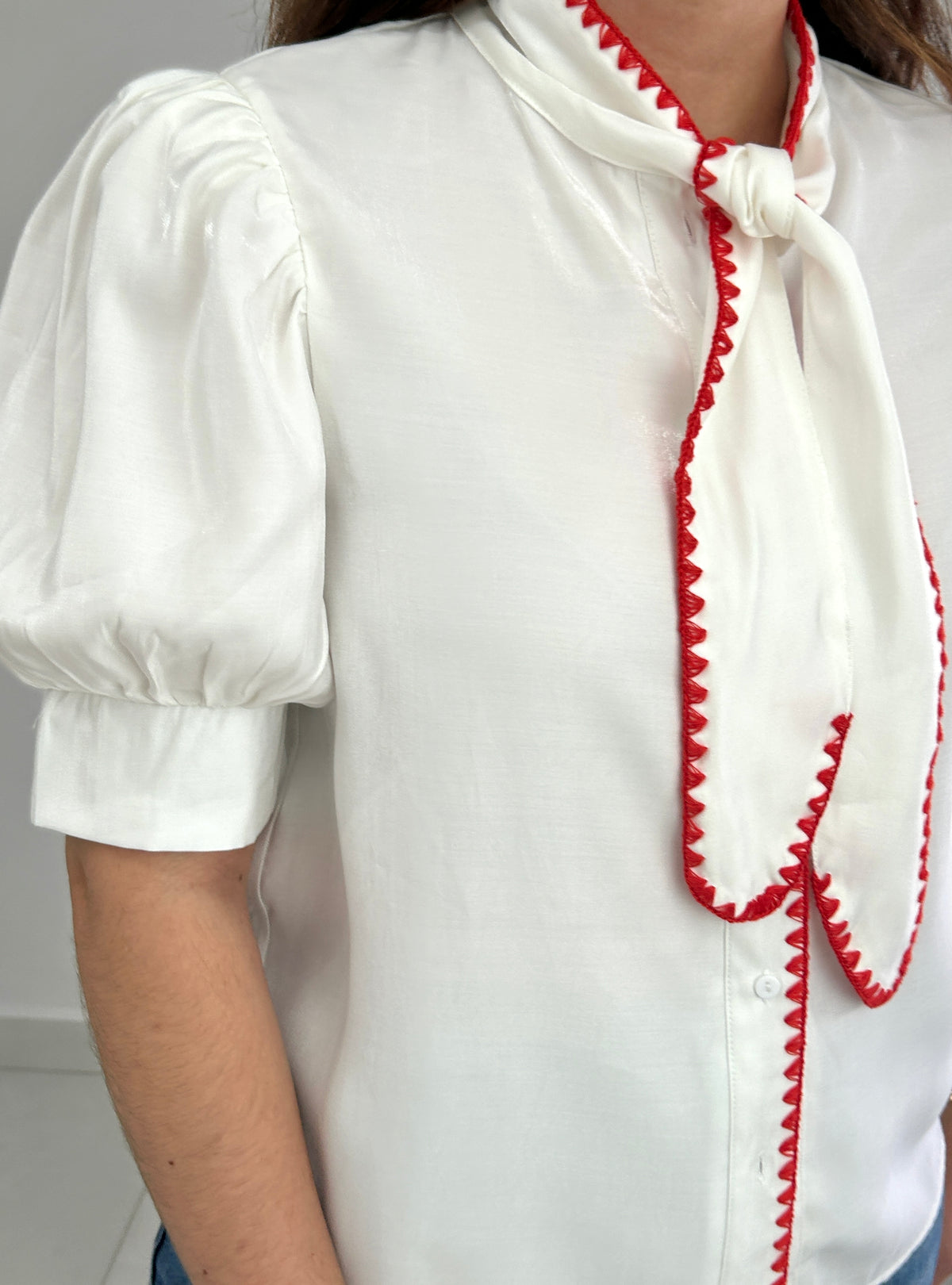 Madeline Knot Top - White – view 2