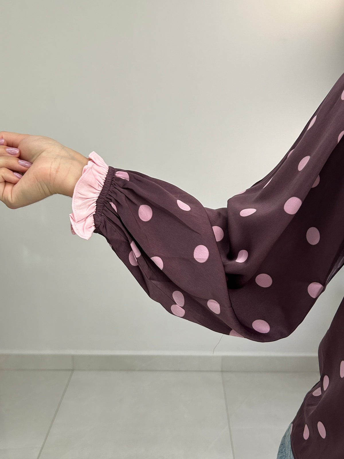 Winona Polka Dot Top - Purple – view 3