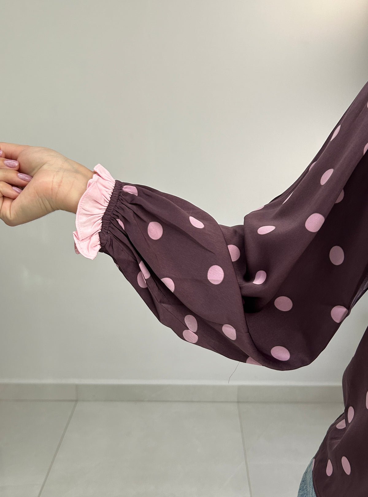 Winona Polka Dot Top - Purple – view 3
