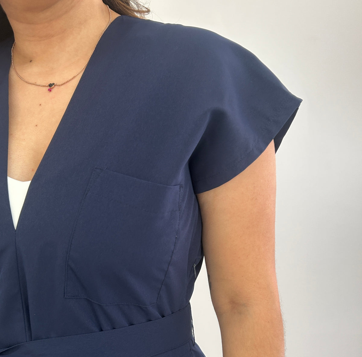 Tessa Midi Dress - Navy – view 6