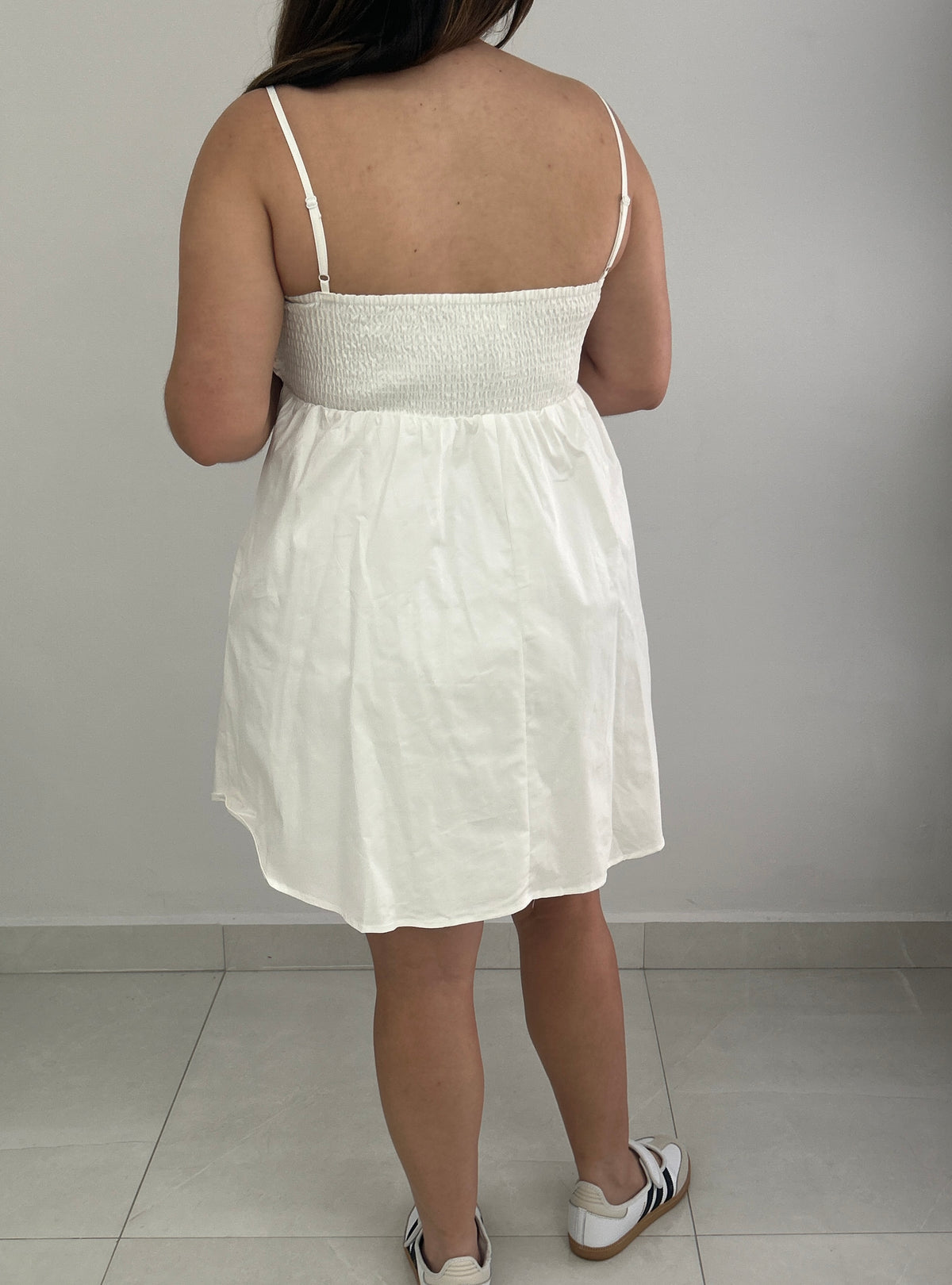 Camille Mini Dress - White – view 6
