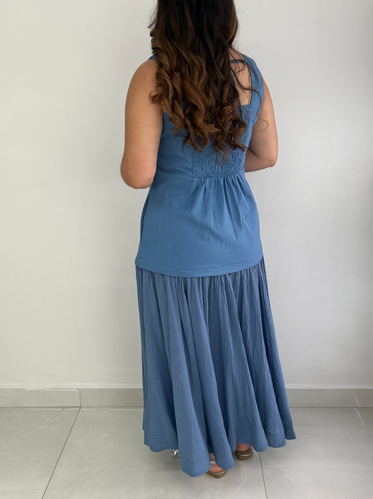 Zoe Maxi Blue Dress â view 2