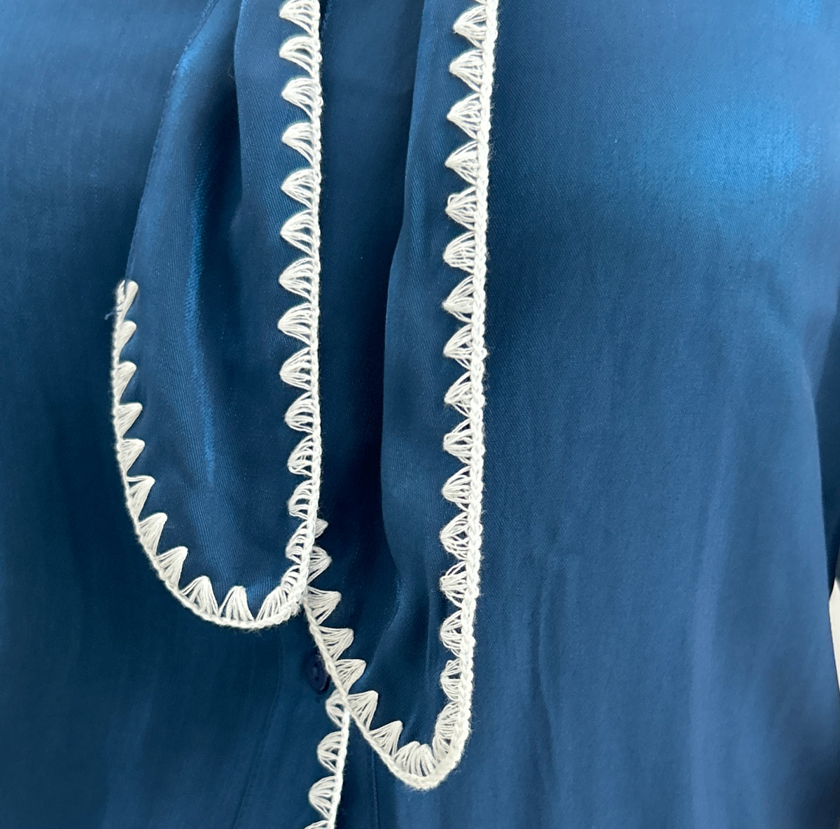 Madeline Knot Top - Navy Blue – view 6