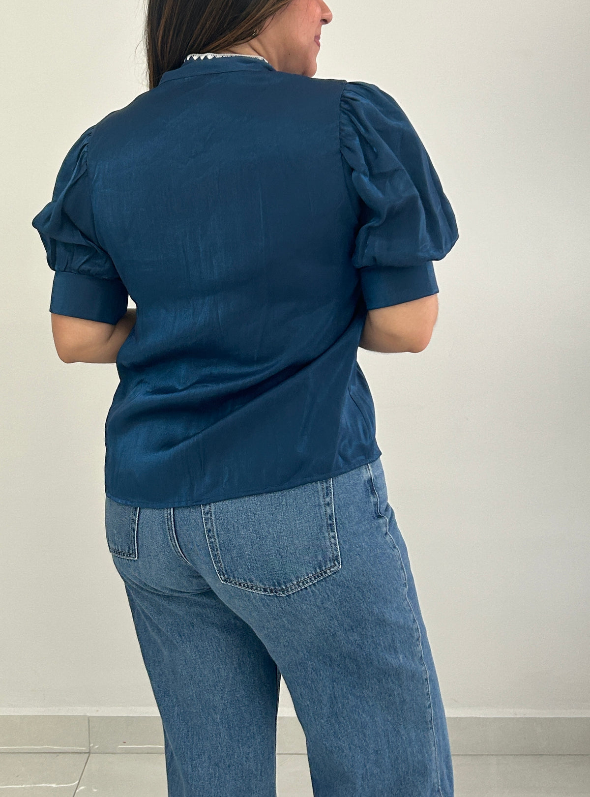 Madeline Knot Top - Navy Blue – view 2