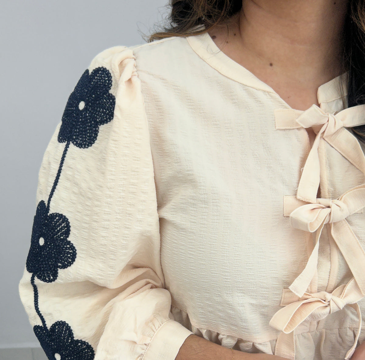 Aven Floral Top - Cream – view 5