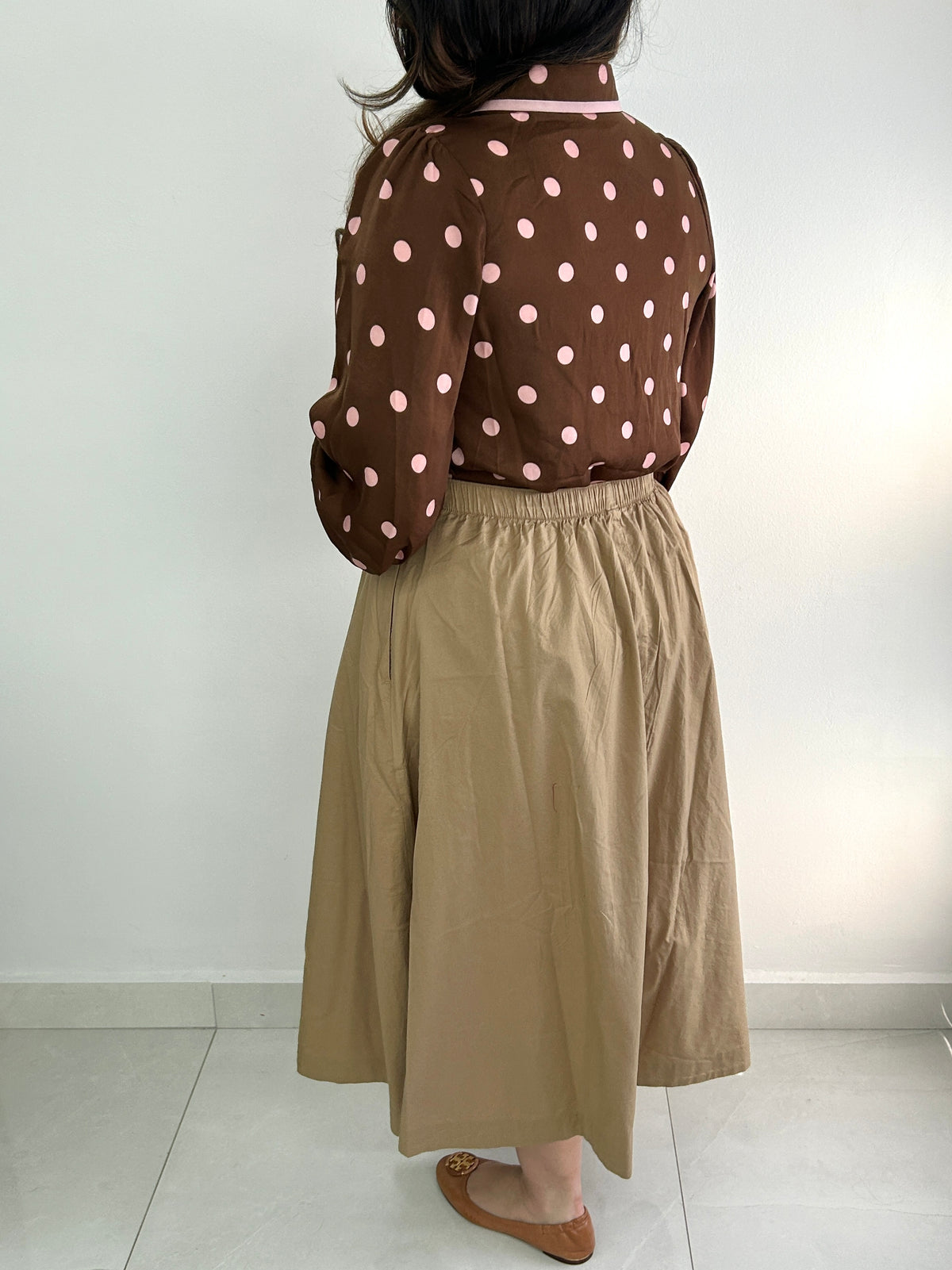 Winona Polka Dot Top - Brown – view 2