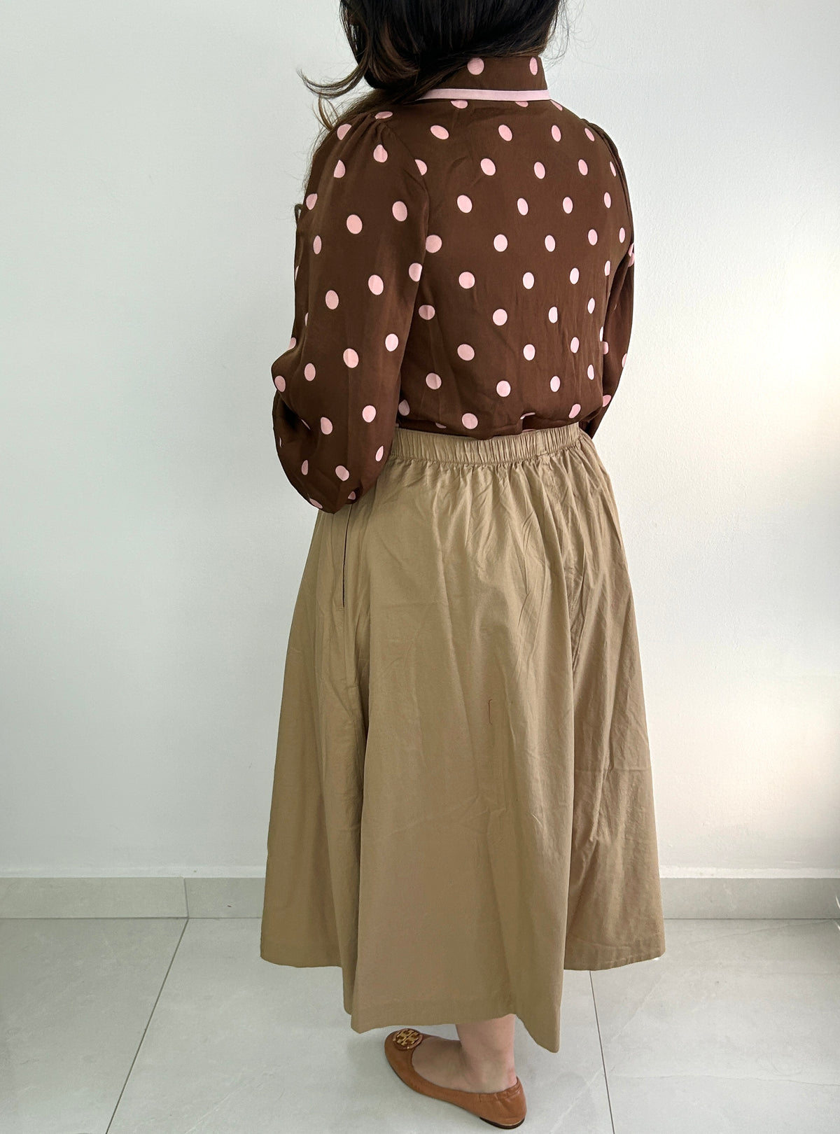 Winona Polka Dot Top - Brown – view 2