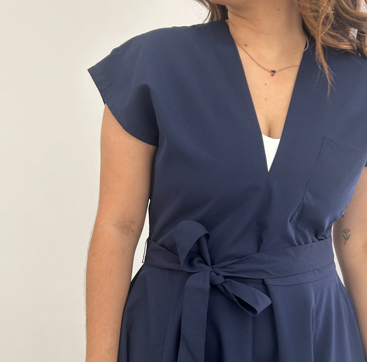 Tessa Midi Dress - Navy – view 4
