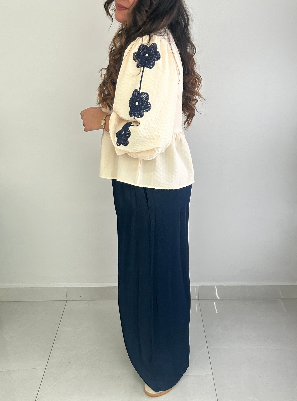 Aven Floral Top - Cream – view 3