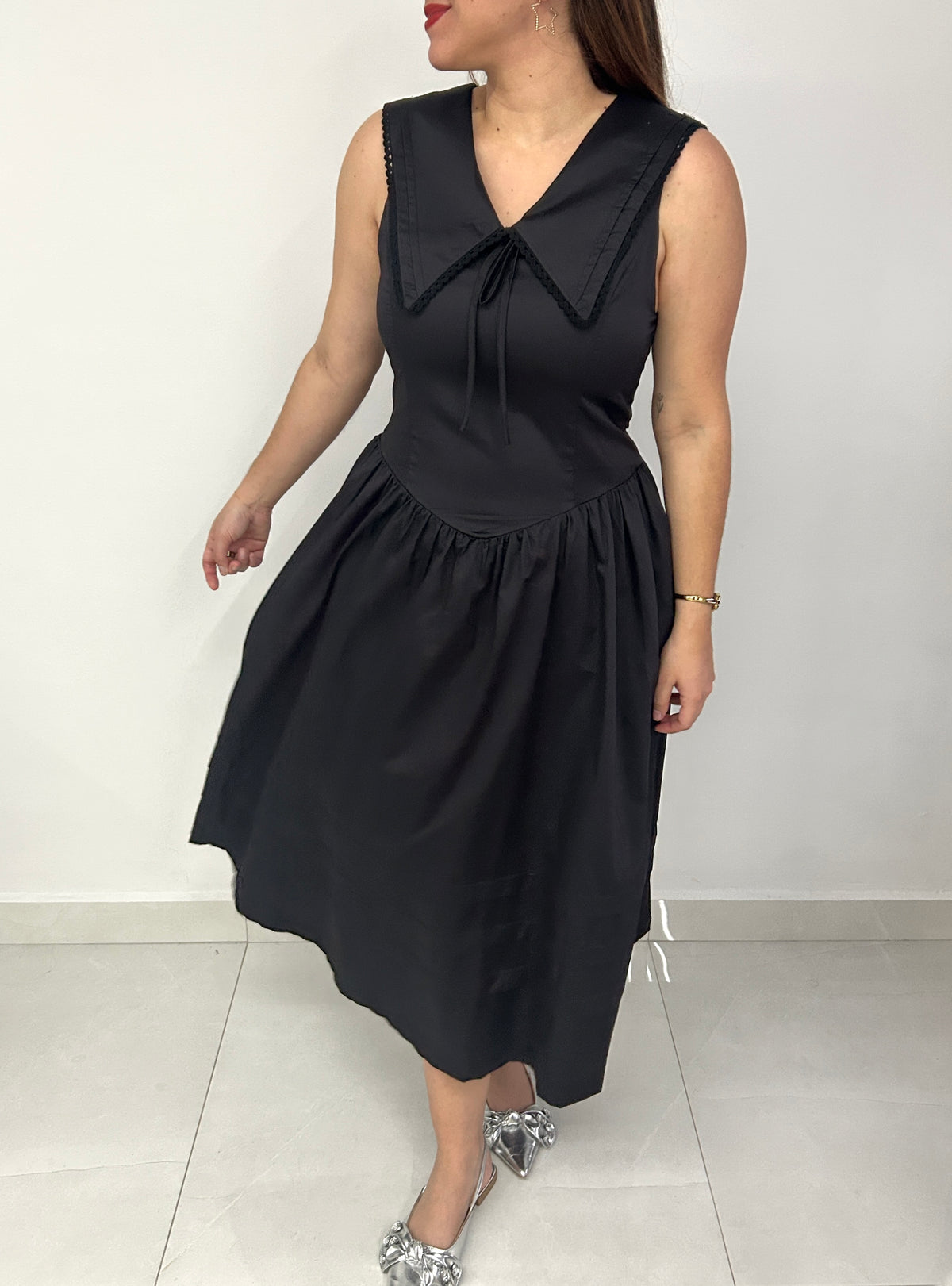 Nova Midi Dress - Black