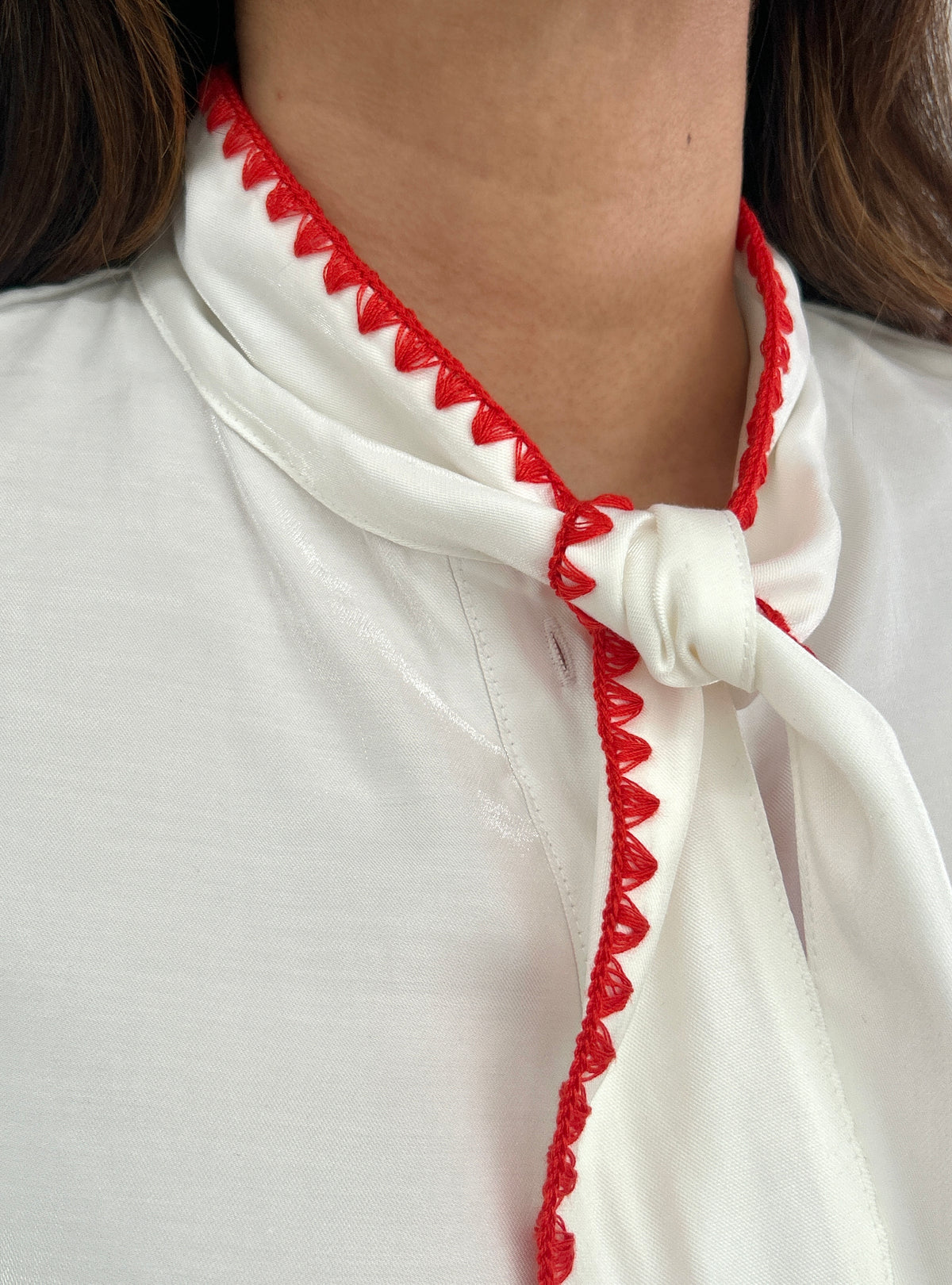 Madeline Knot Top - White – view 7