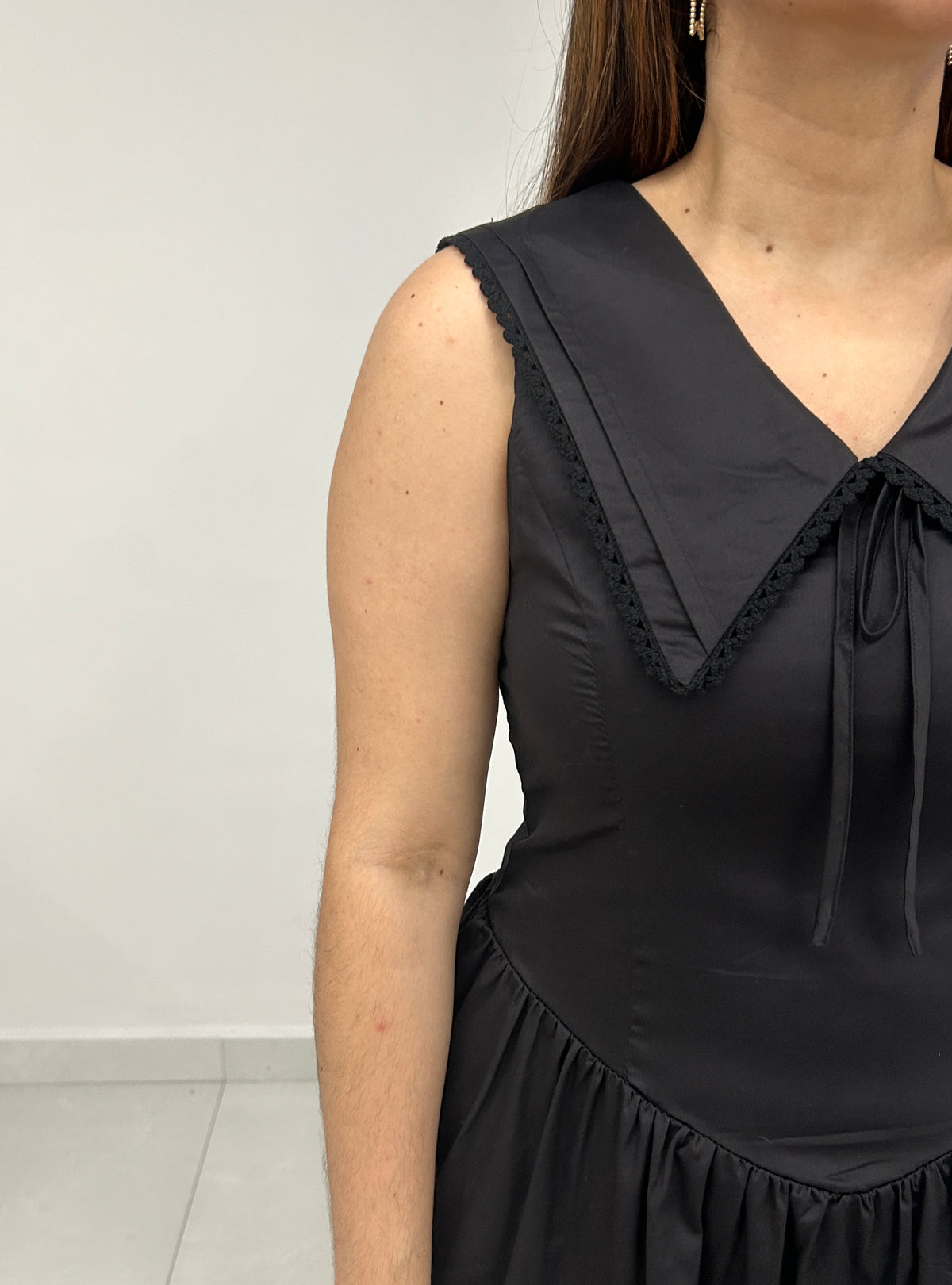 Nova Midi Dress - Black – view 4