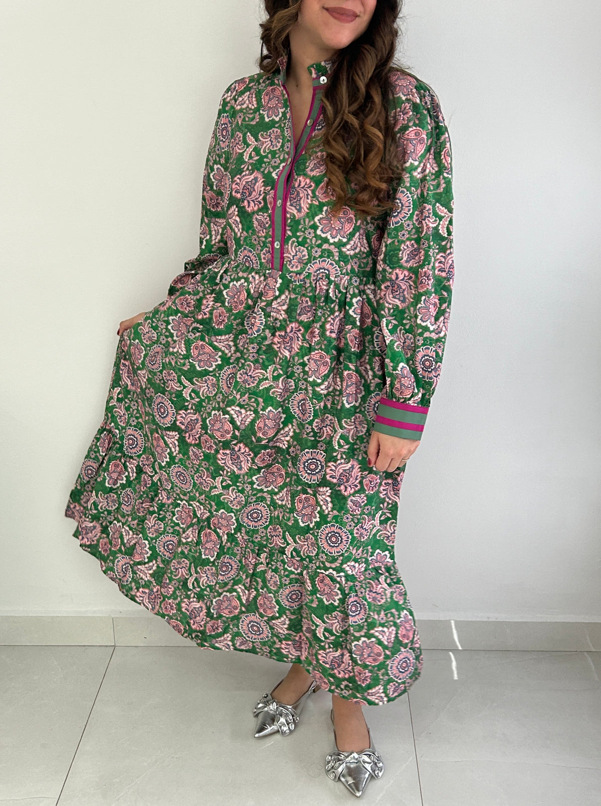 Alena Midi Dress - Green â view 4