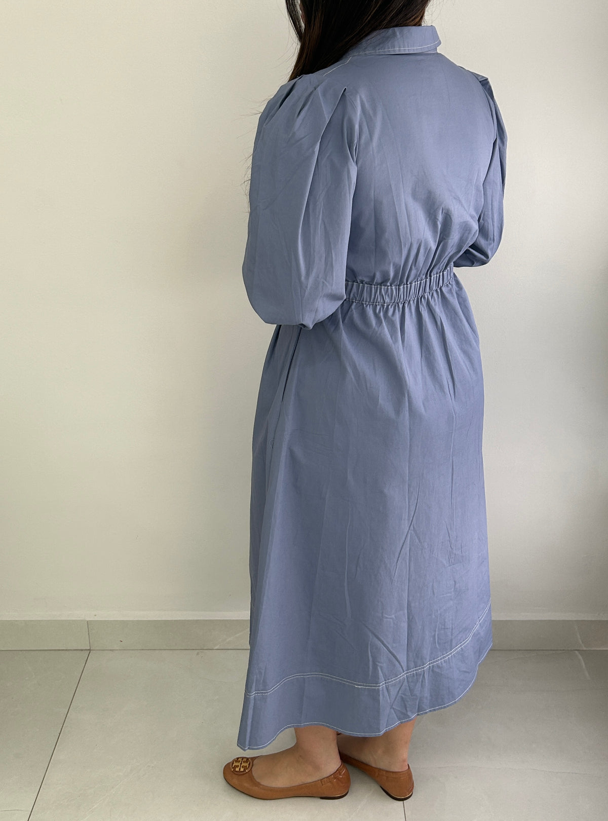 Sunny Belt Midi Dress - Blue – view 2