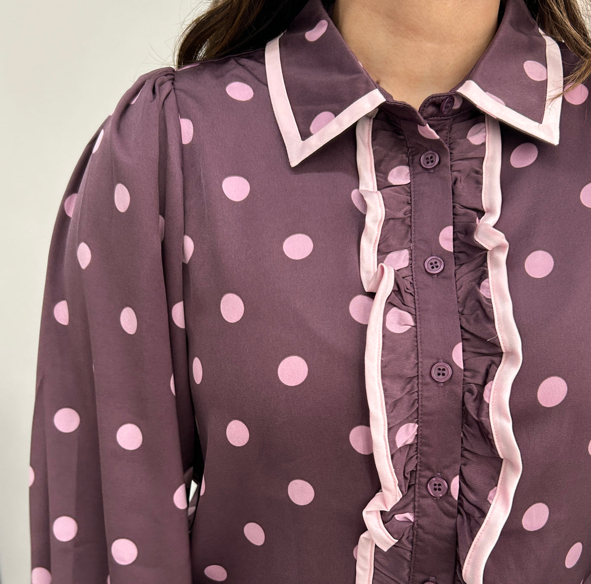 Winona Polka Dot Top - Purple – view 5