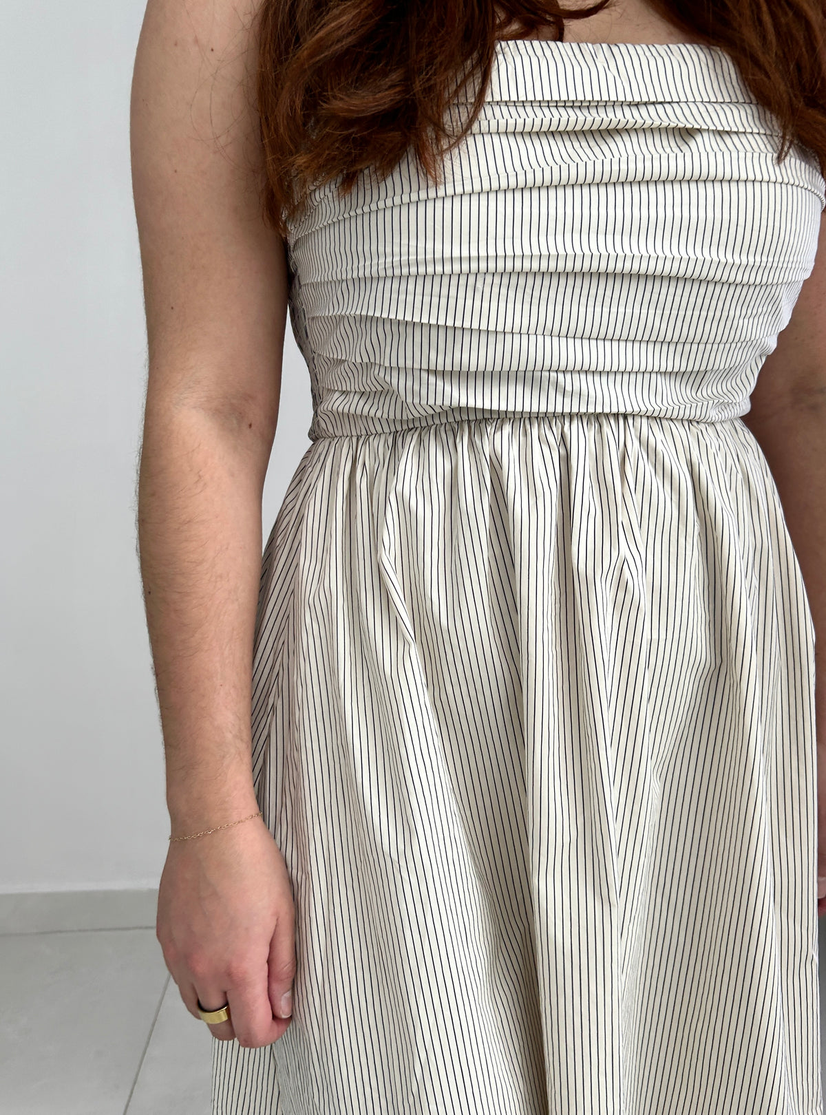 Clarissa White Strapless Midi Dress – view 3