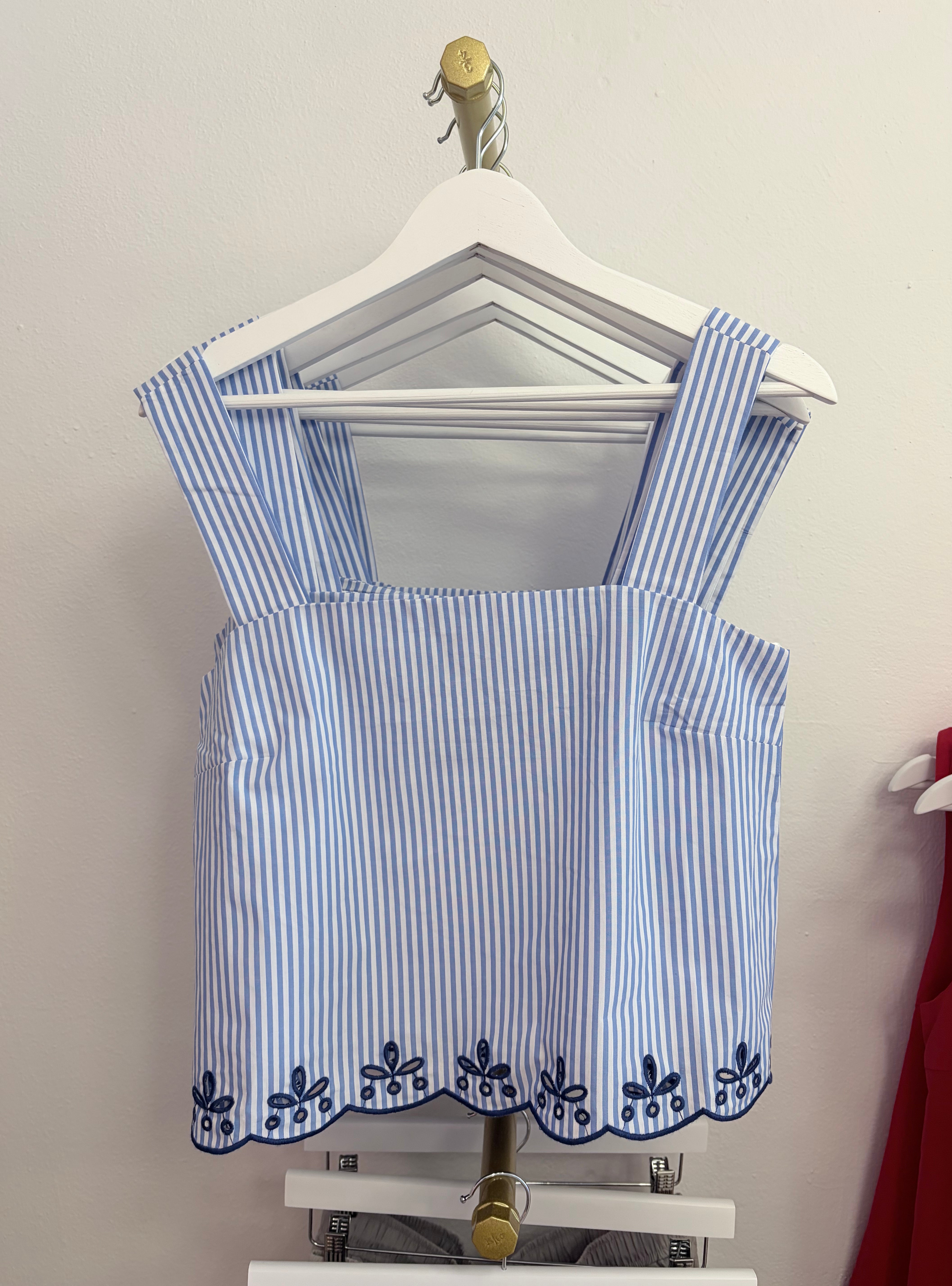 Cecilia Square Neckline Stripped Top – view 5