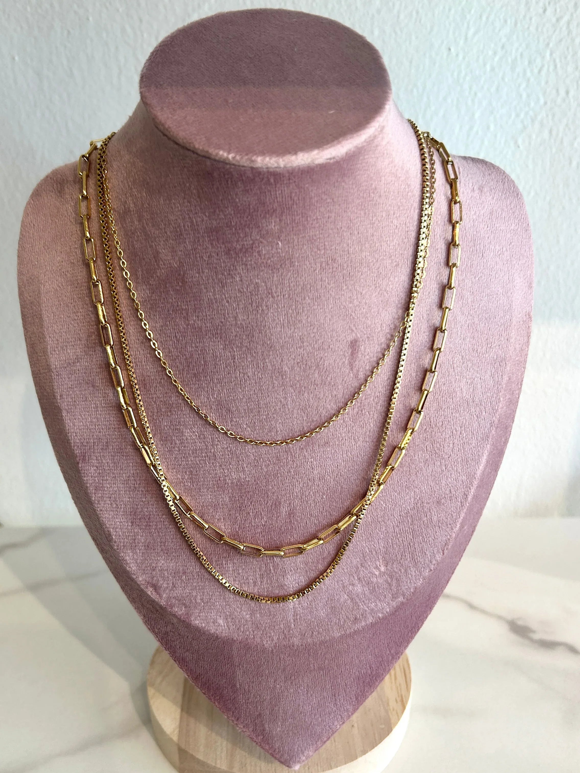 Abigails 3 layer Necklace - Cuevas Closet - Jewelry