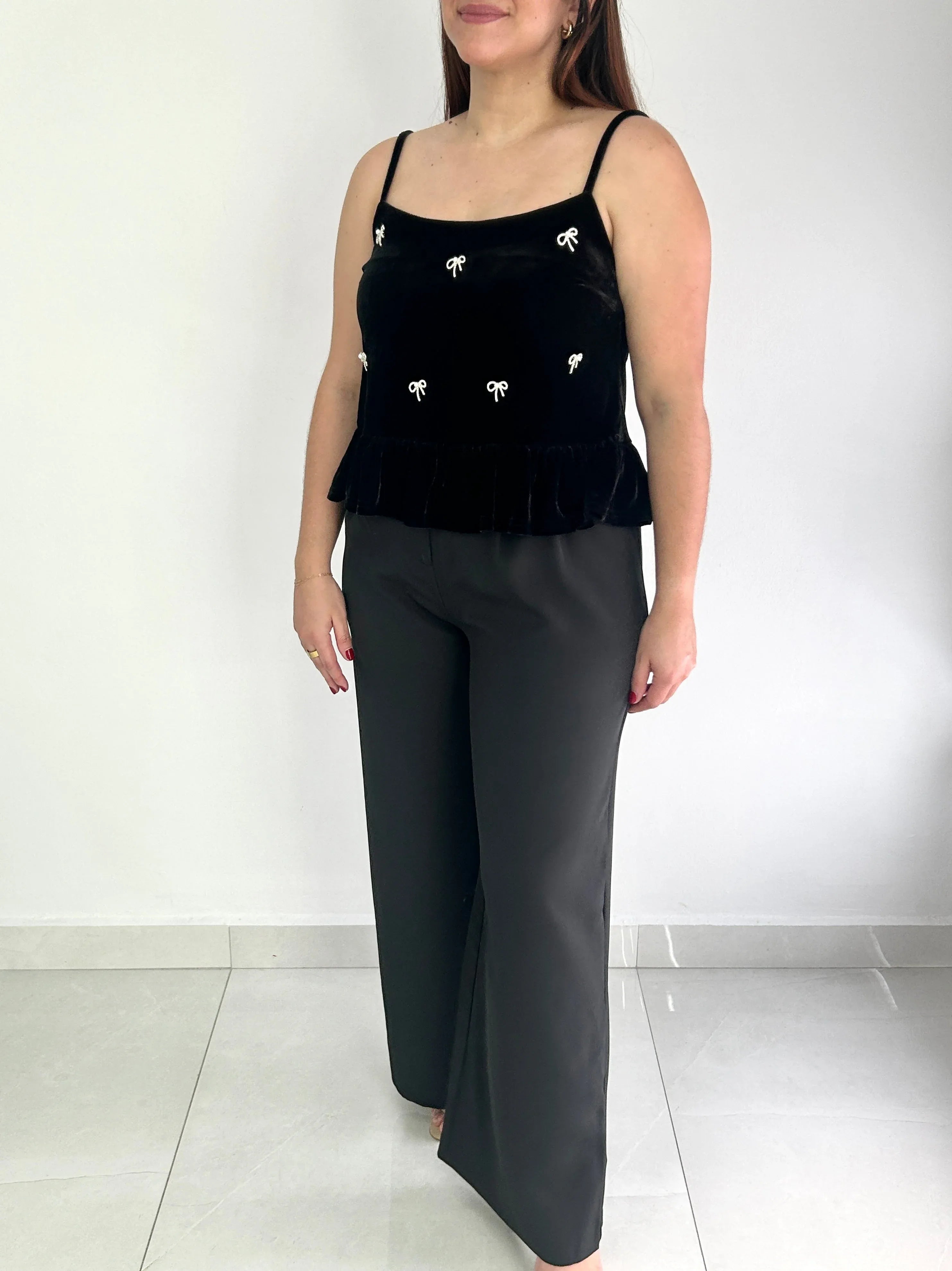 Emily High Waisted Pants - Cuevas Closet - Pants