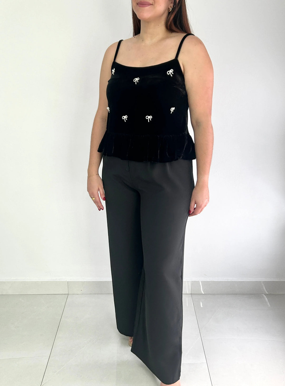 Emily High Waisted Pants - Cuevas Closet - Pants