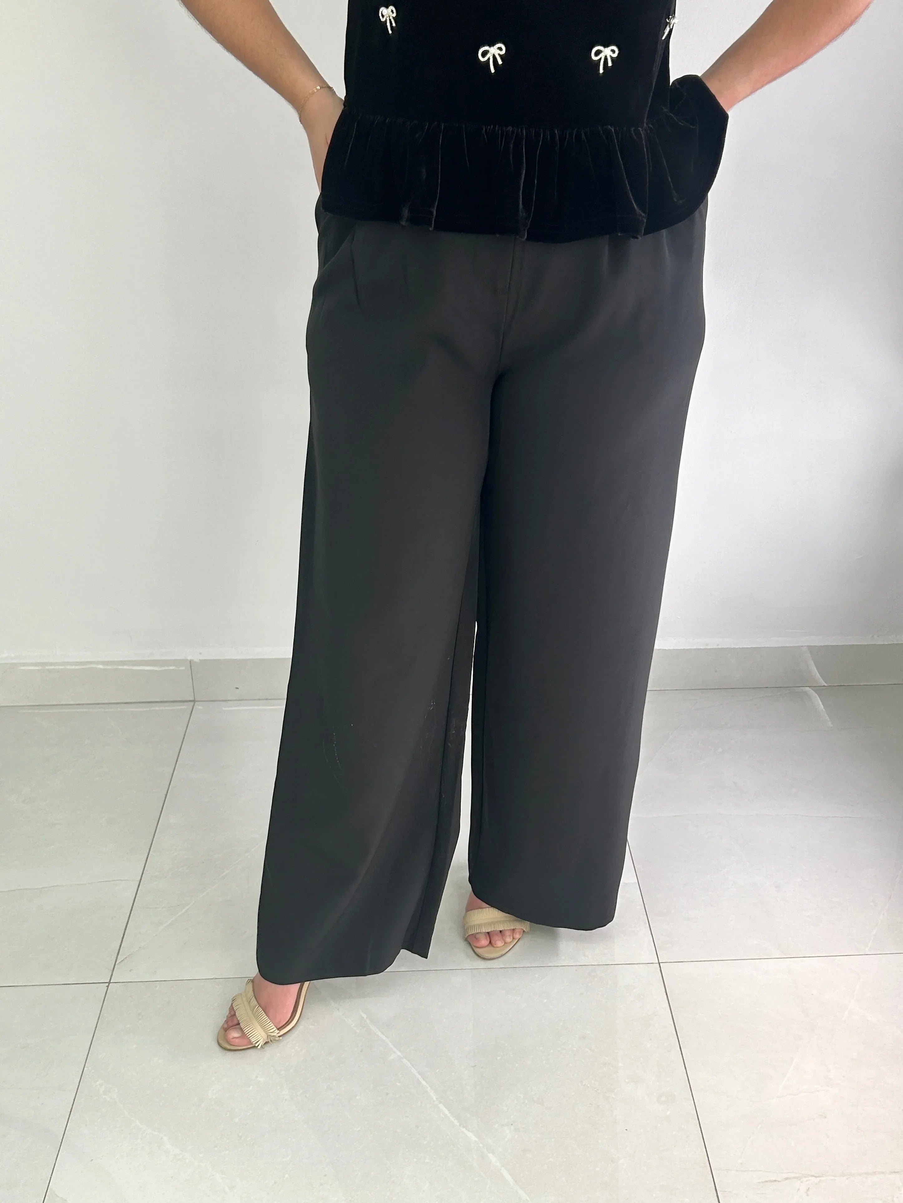 Emily High Waisted Pants - Cuevas Closet - Pants