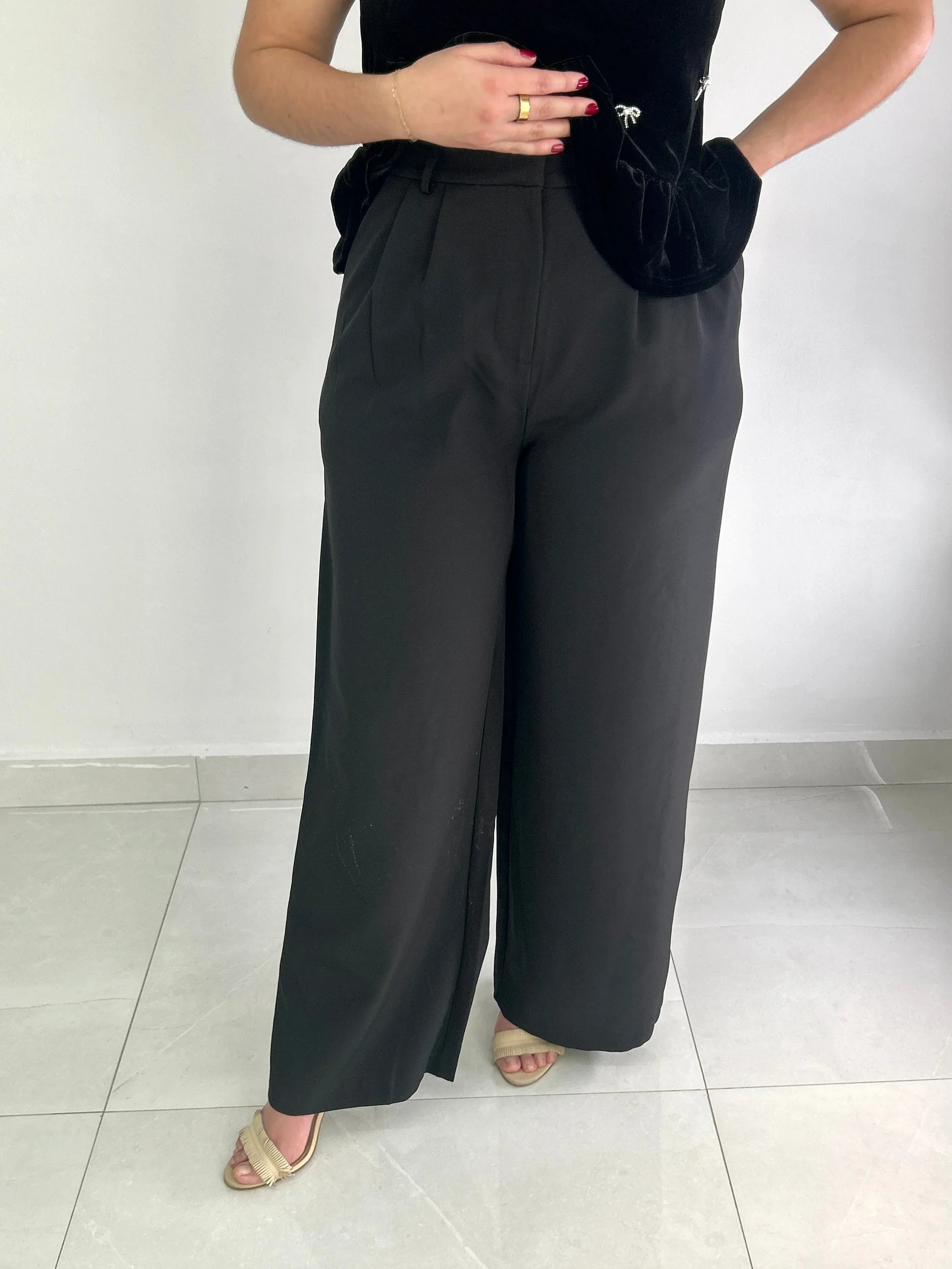 Emily High Waisted Pants - Cuevas Closet - Pants