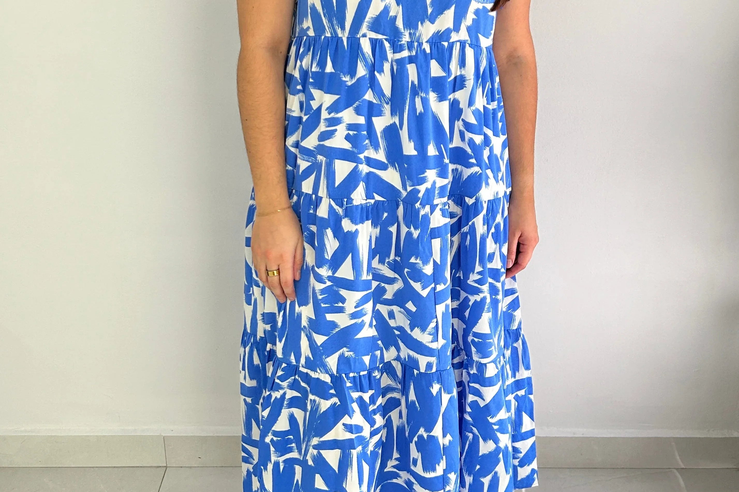 Erin Abstract Maxi Dress - Cuevas Closet - Dress
