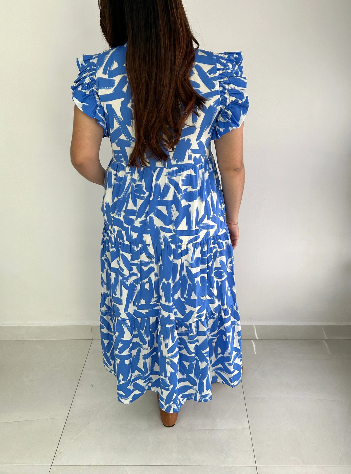 Erin Abstract Maxi Dress - Cuevas Closet - Dress
