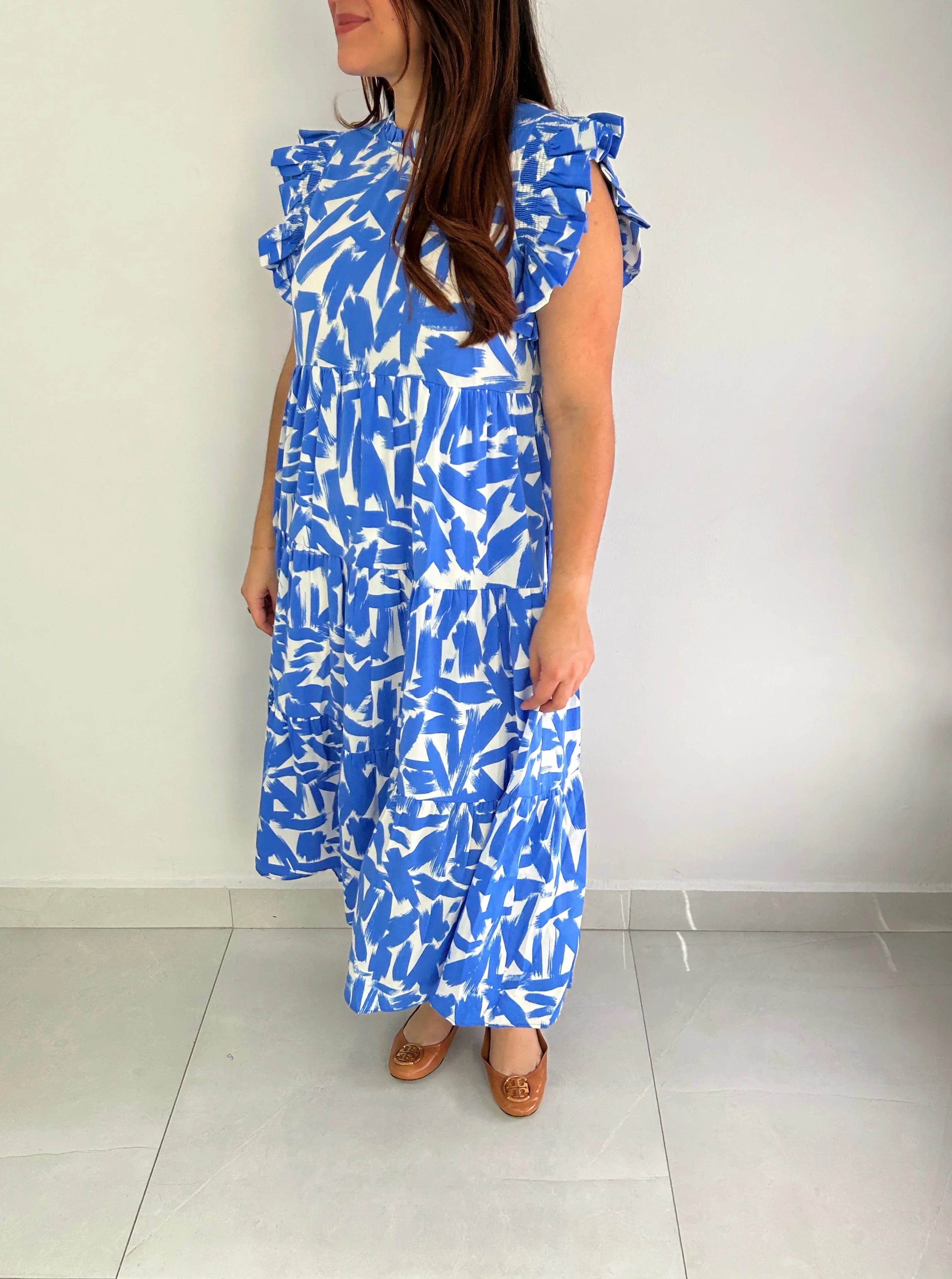 Erin Abstract Maxi Dress - Cuevas Closet - Dress