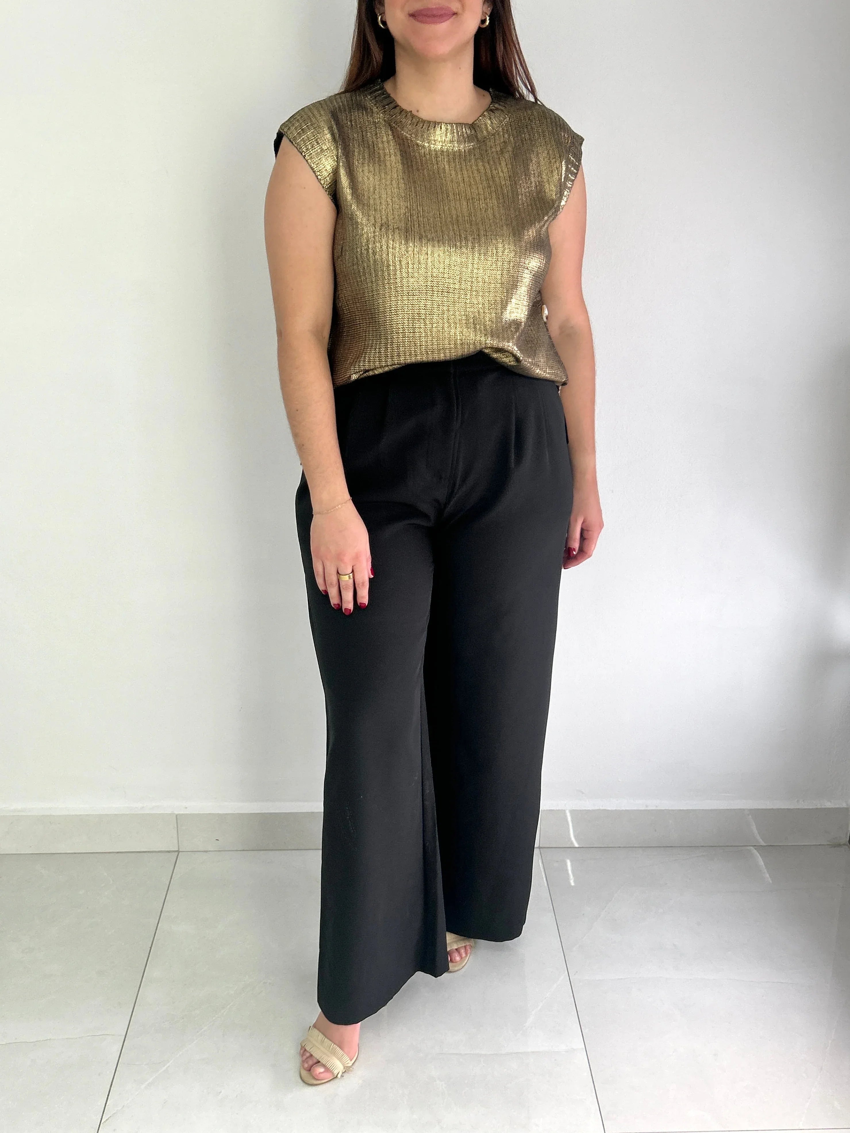 Lyla Sweater Top - Cuevas Closet - Tops