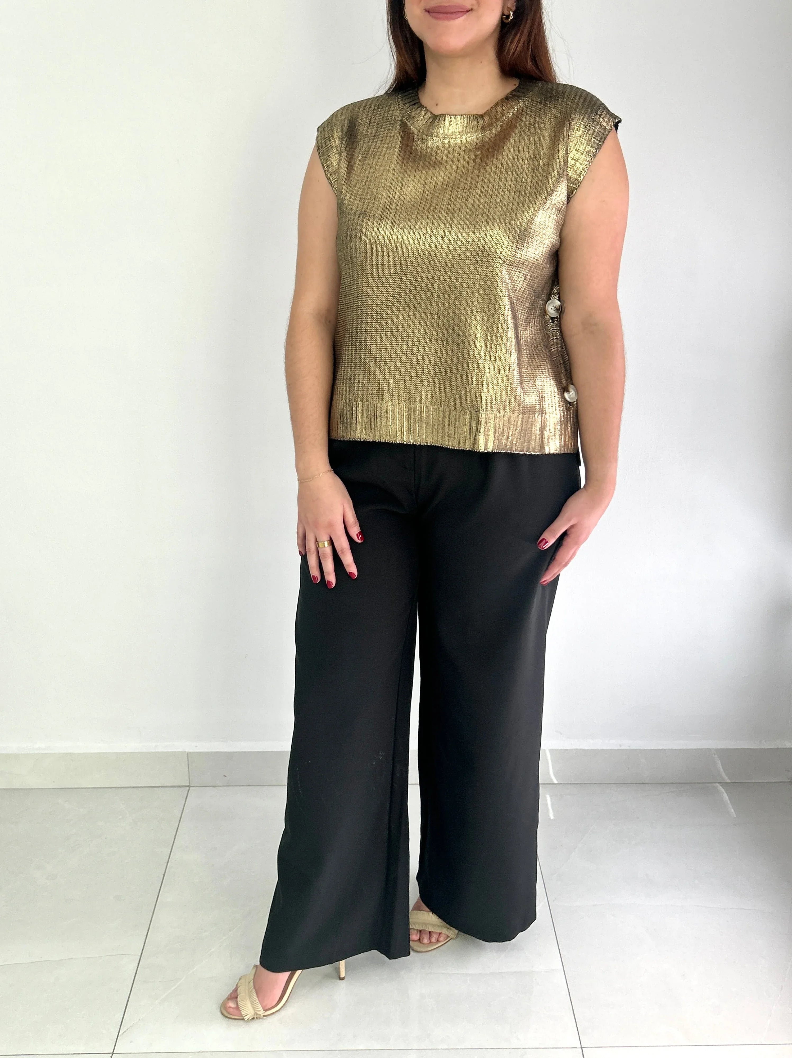 Lyla Sweater Top - Cuevas Closet - Tops