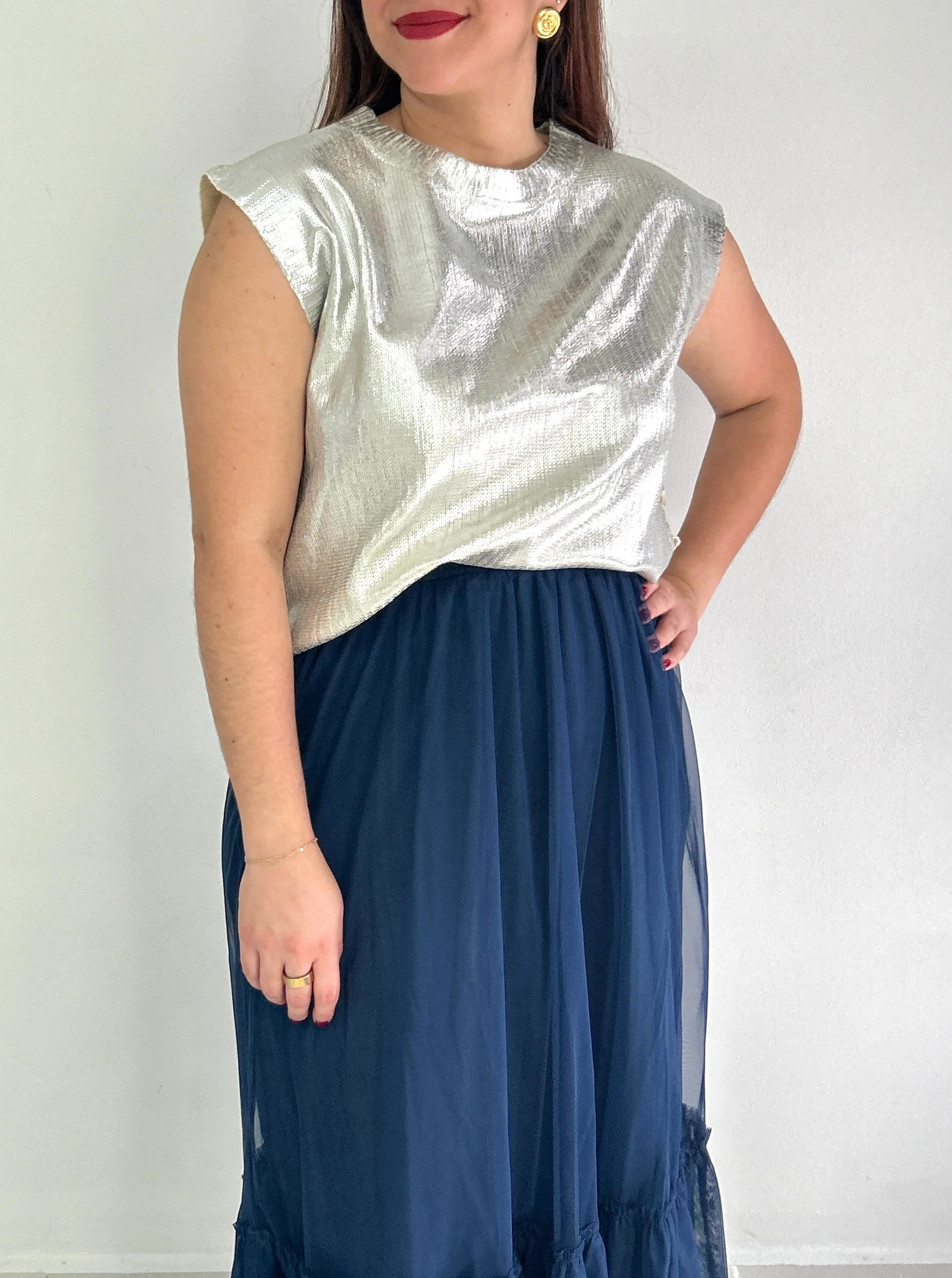 Lyla Sweater Top - Cuevas Closet - Tops