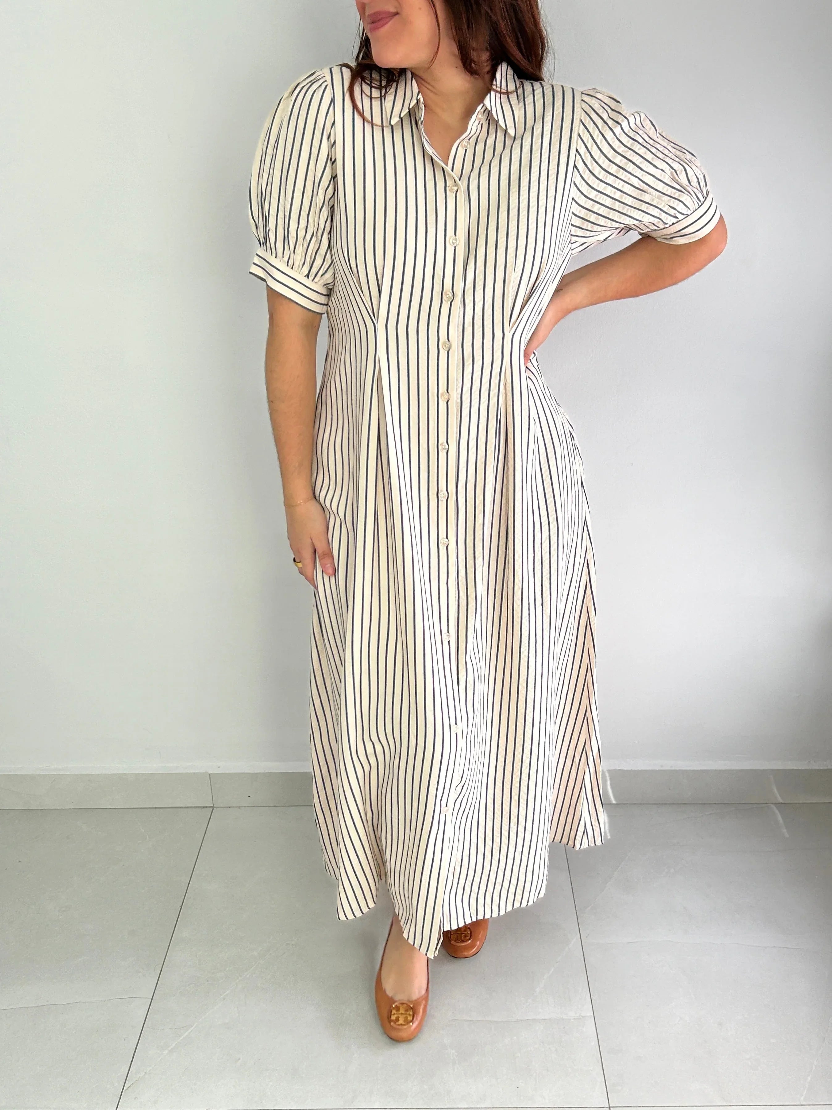 Malani Button Down Maxi Dress - Cuevas Closet - Dresses
