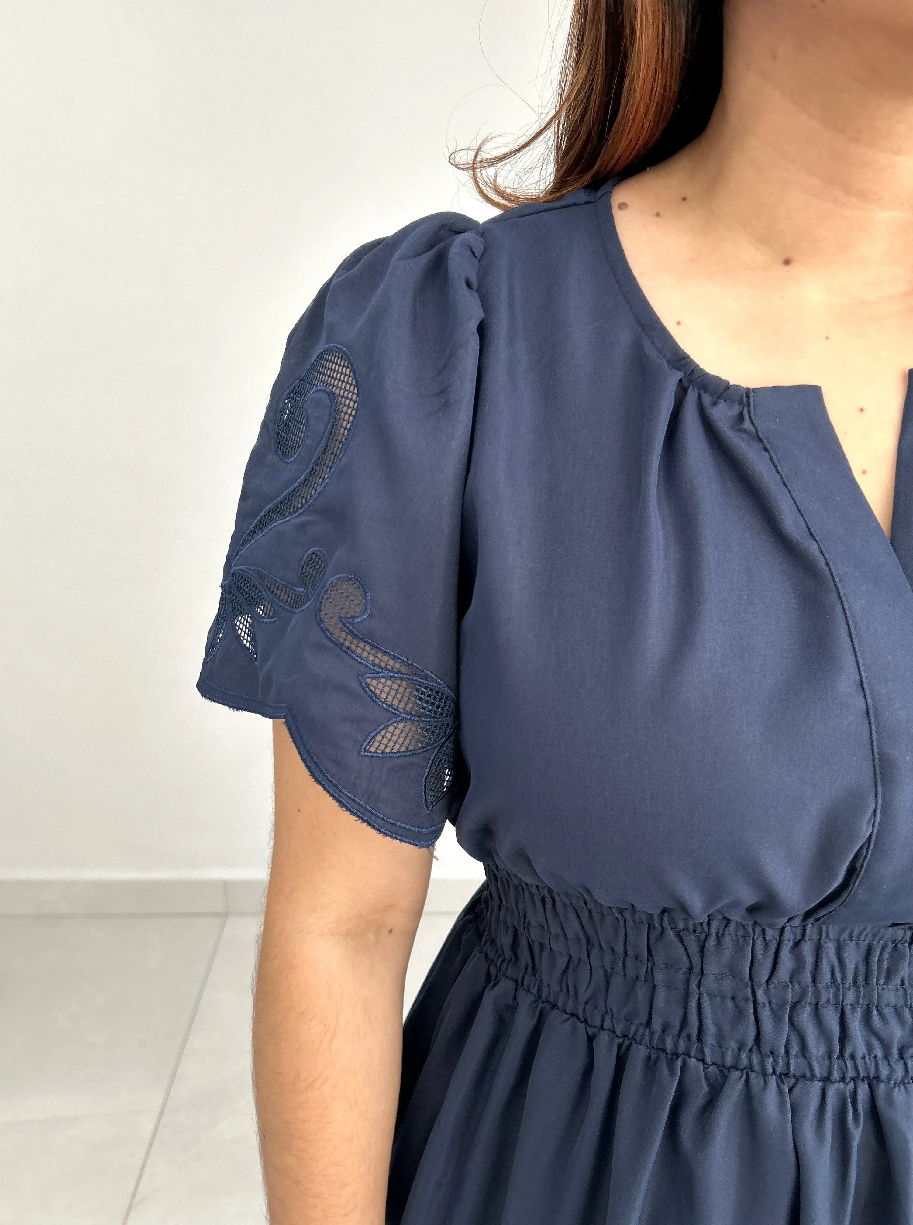 Margaret Embroidered Maxi Dress - Cuevas Closet - Dresses