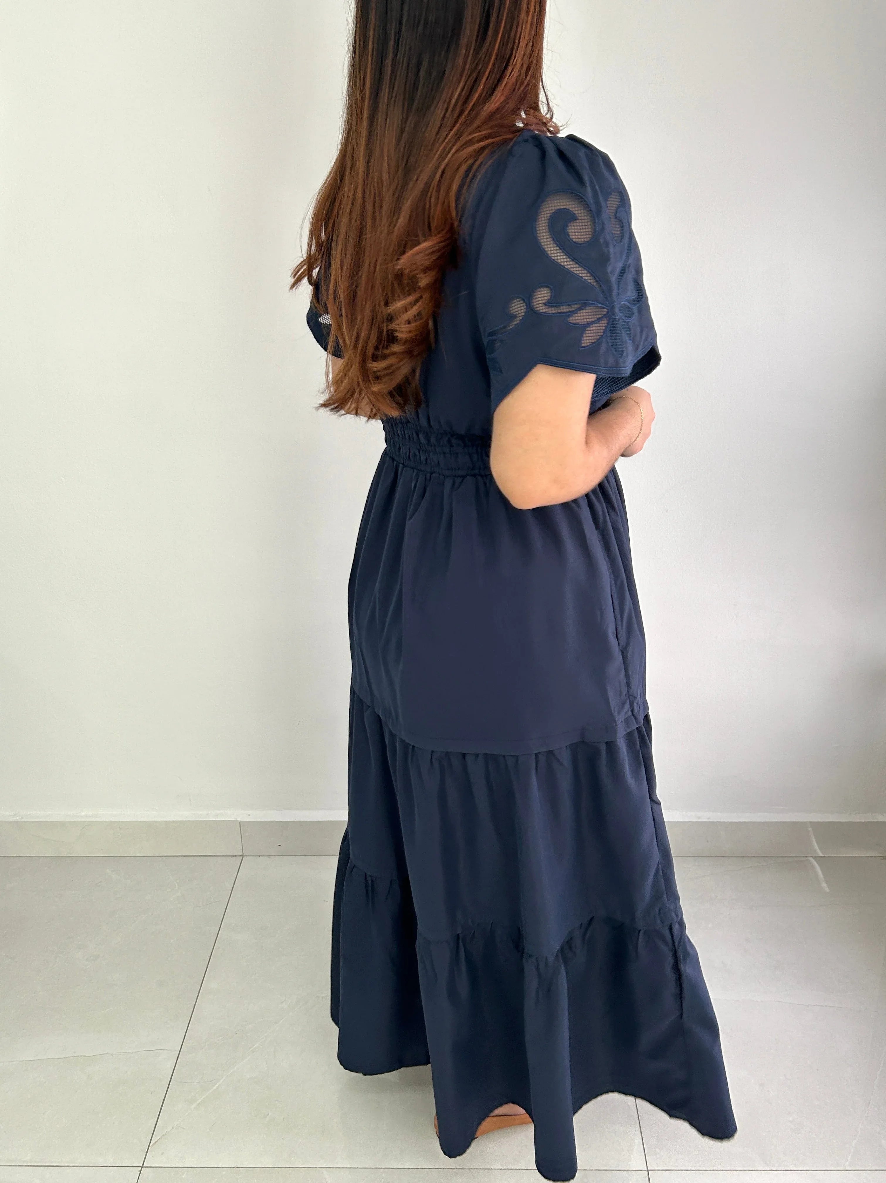 Margaret Embroidered Maxi Dress - Cuevas Closet - Dresses